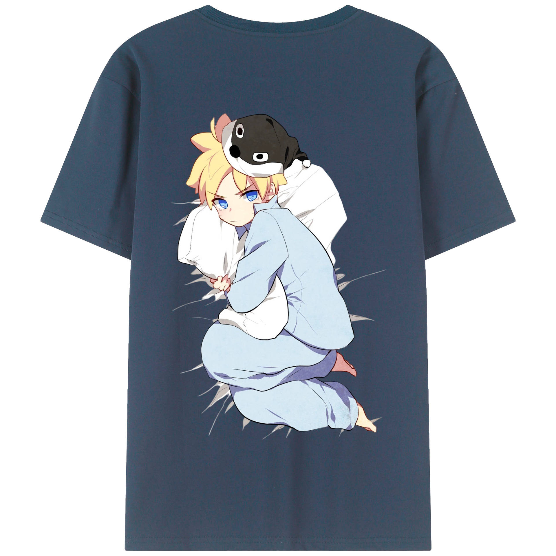 （画像用） NARUTO -ナルト- うずまき ナルト Uzumaki Naruto 綿100％半袖Tシャツ（背面プリント）