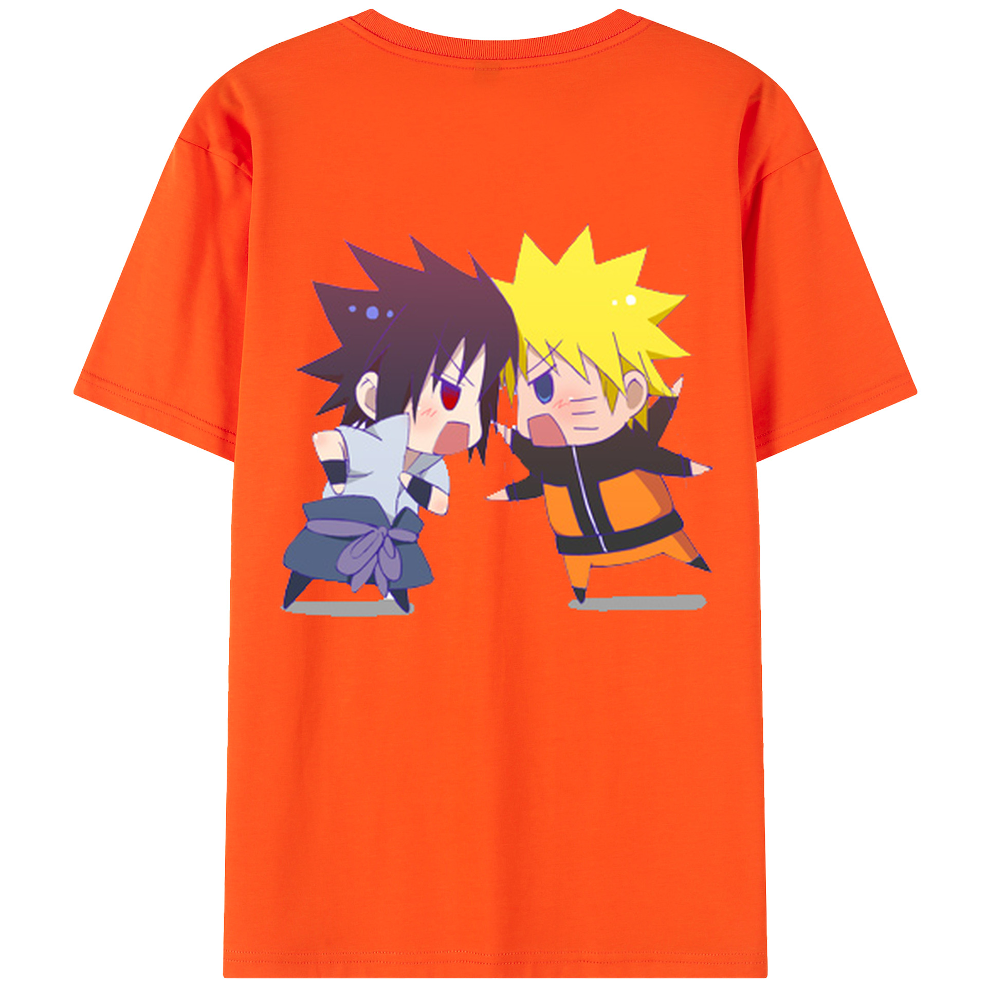 （画像用） NARUTO -ナルト- うずまき ナルト Uzumaki Naruto 綿100％半袖Tシャツ（背面プリント）