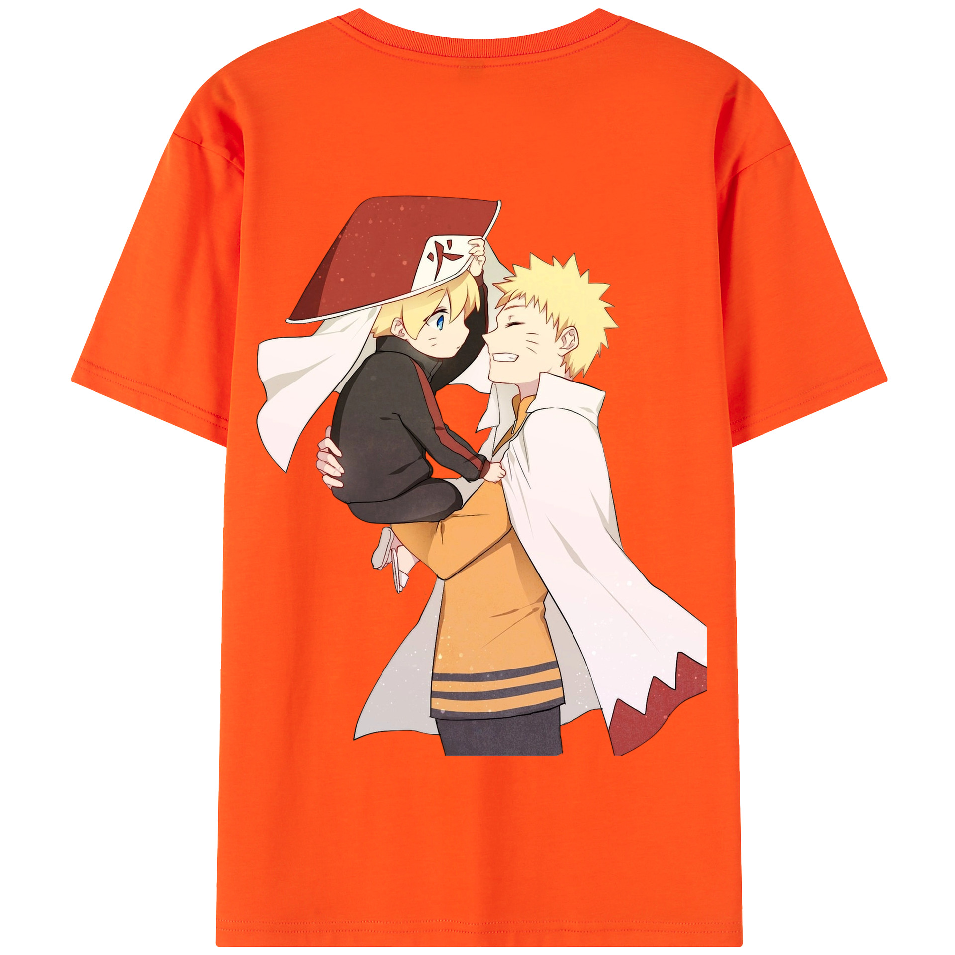 （画像用） NARUTO -ナルト- うずまき ナルト Uzumaki Naruto 綿100％半袖Tシャツ（背面プリント）