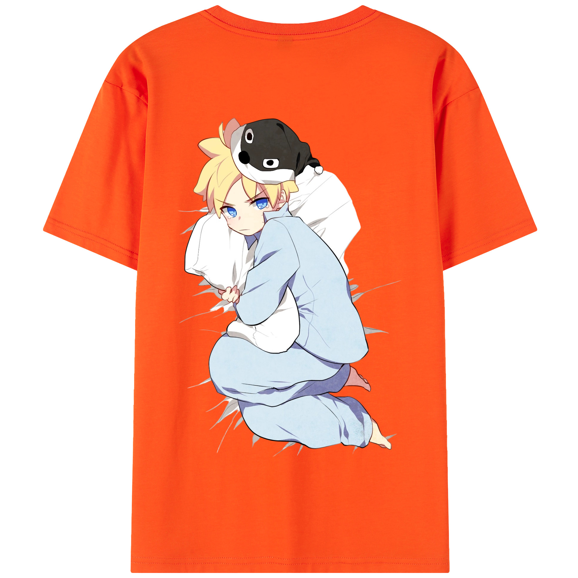（画像用） NARUTO -ナルト- うずまき ナルト Uzumaki Naruto 綿100％半袖Tシャツ（背面プリント）