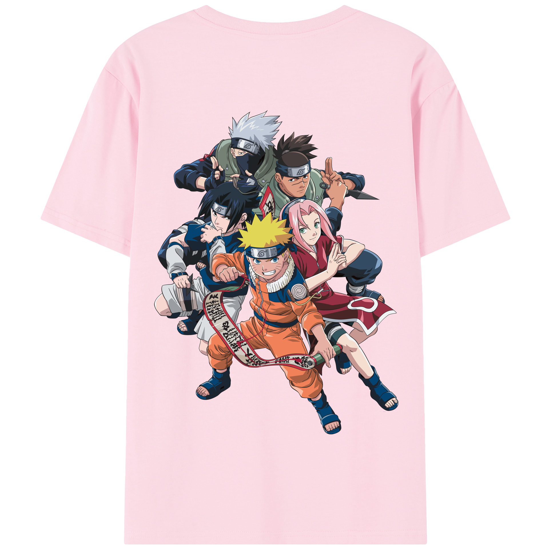 （画像用） NARUTO -ナルト- うずまき ナルト Uzumaki Naruto 綿100％半袖Tシャツ（背面プリント）