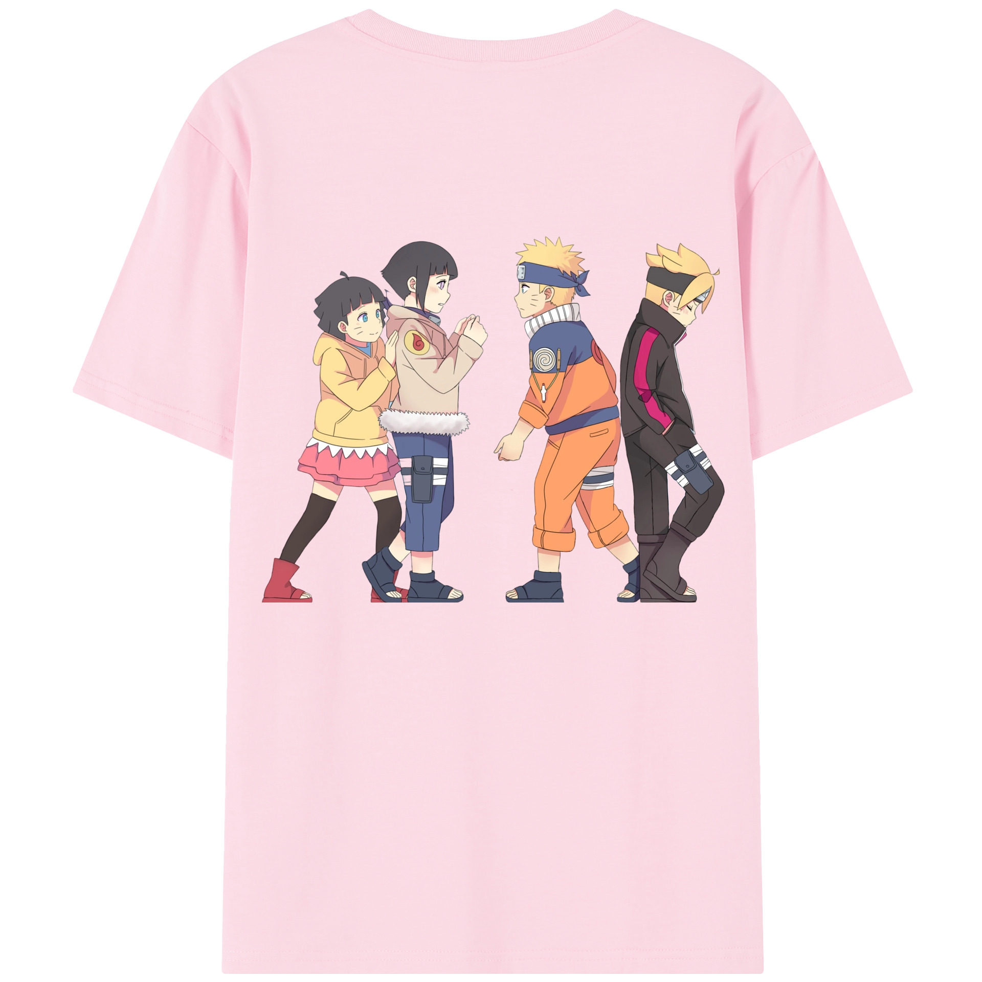 （画像用） NARUTO -ナルト- うずまき ナルト Uzumaki Naruto 綿100％半袖Tシャツ（背面プリント）