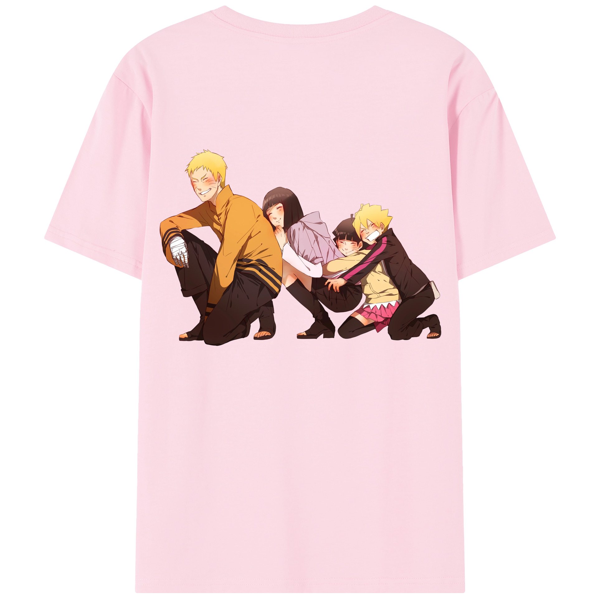 （画像用） NARUTO -ナルト- うずまき ナルト Uzumaki Naruto 綿100％半袖Tシャツ（背面プリント）
