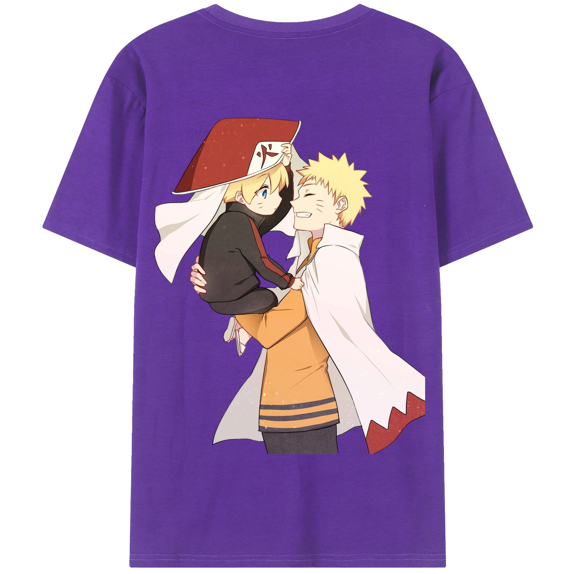 （画像用） NARUTO -ナルト- うずまき ナルト Uzumaki Naruto 綿100％半袖Tシャツ（背面プリント）