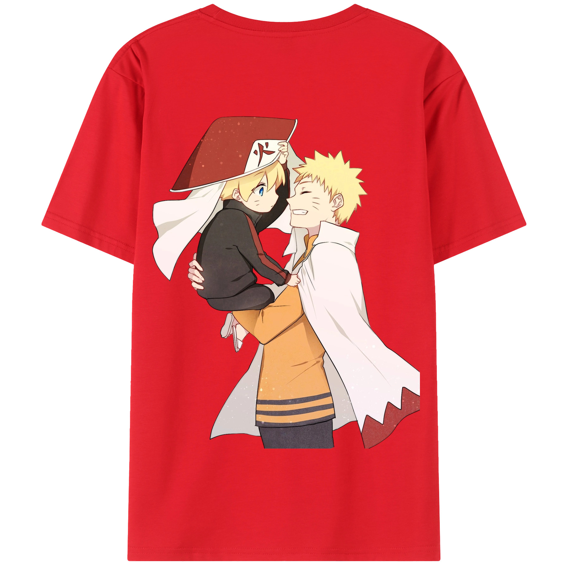 （画像用） NARUTO -ナルト- うずまき ナルト Uzumaki Naruto 綿100％半袖Tシャツ（背面プリント）