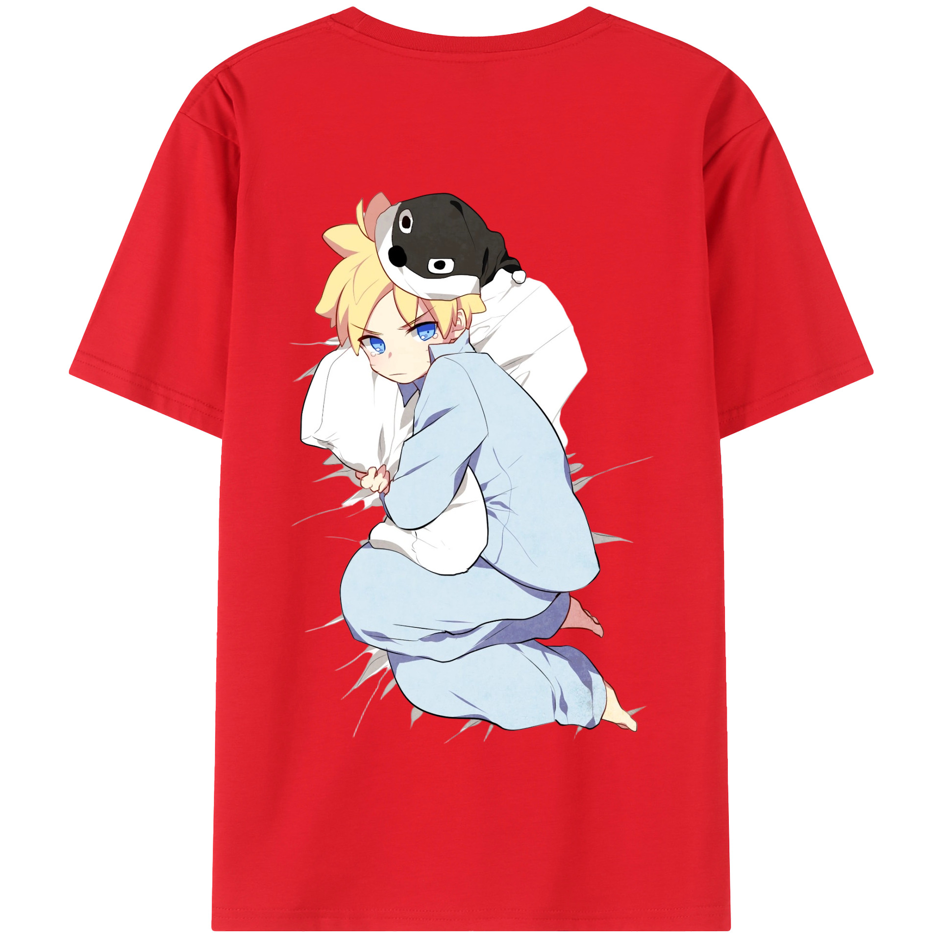 （画像用） NARUTO -ナルト- うずまき ナルト Uzumaki Naruto 綿100％半袖Tシャツ（背面プリント）
