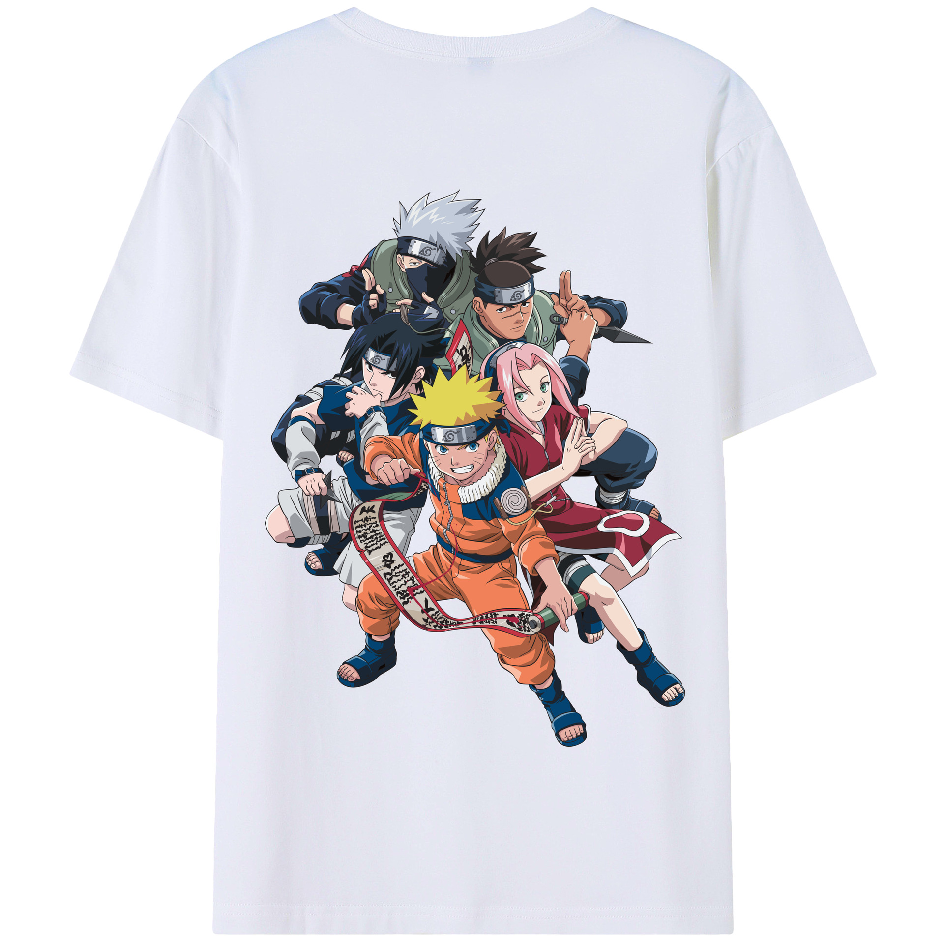 （画像用） NARUTO -ナルト- うずまき ナルト Uzumaki Naruto 綿100％半袖Tシャツ（背面プリント）