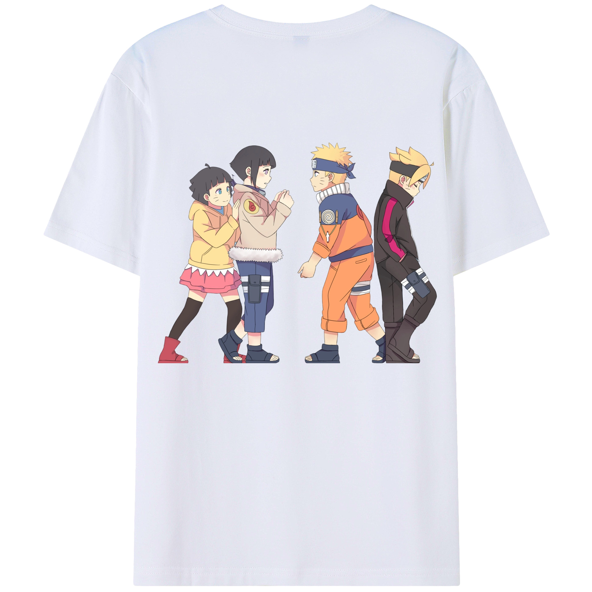 （画像用） NARUTO -ナルト- うずまき ナルト Uzumaki Naruto 綿100％半袖Tシャツ（背面プリント）