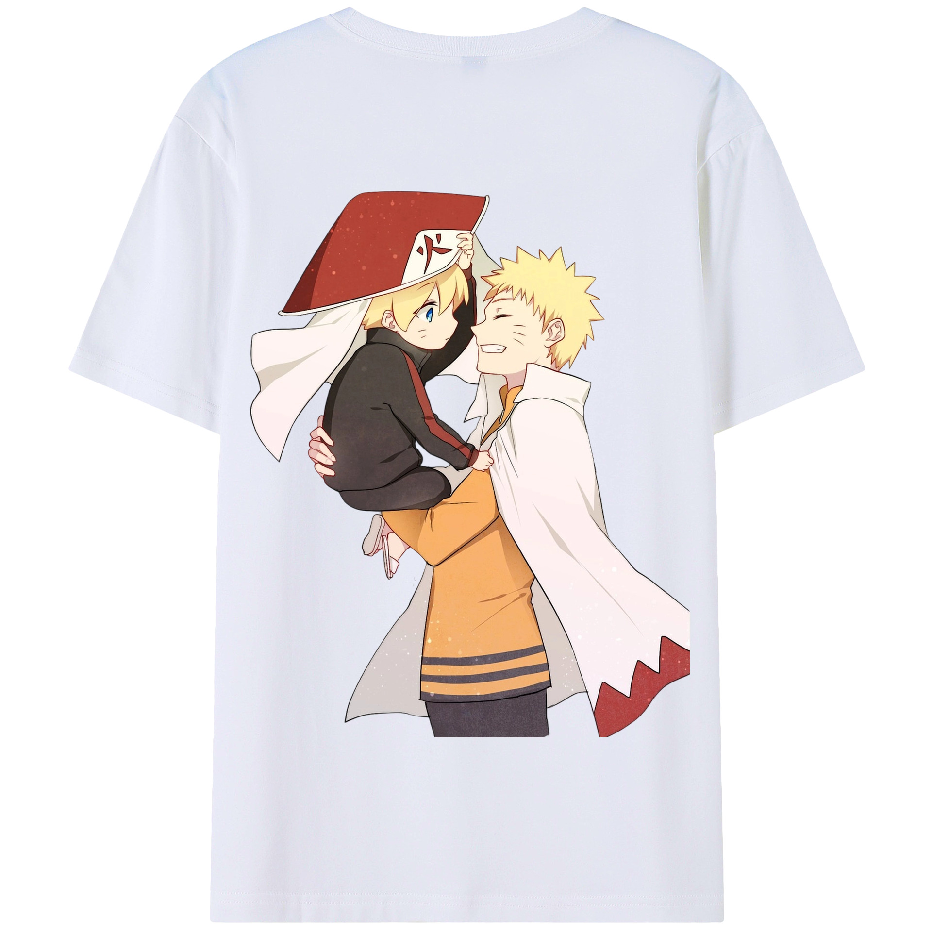 （画像用） NARUTO -ナルト- うずまき ナルト Uzumaki Naruto 綿100％半袖Tシャツ（背面プリント）