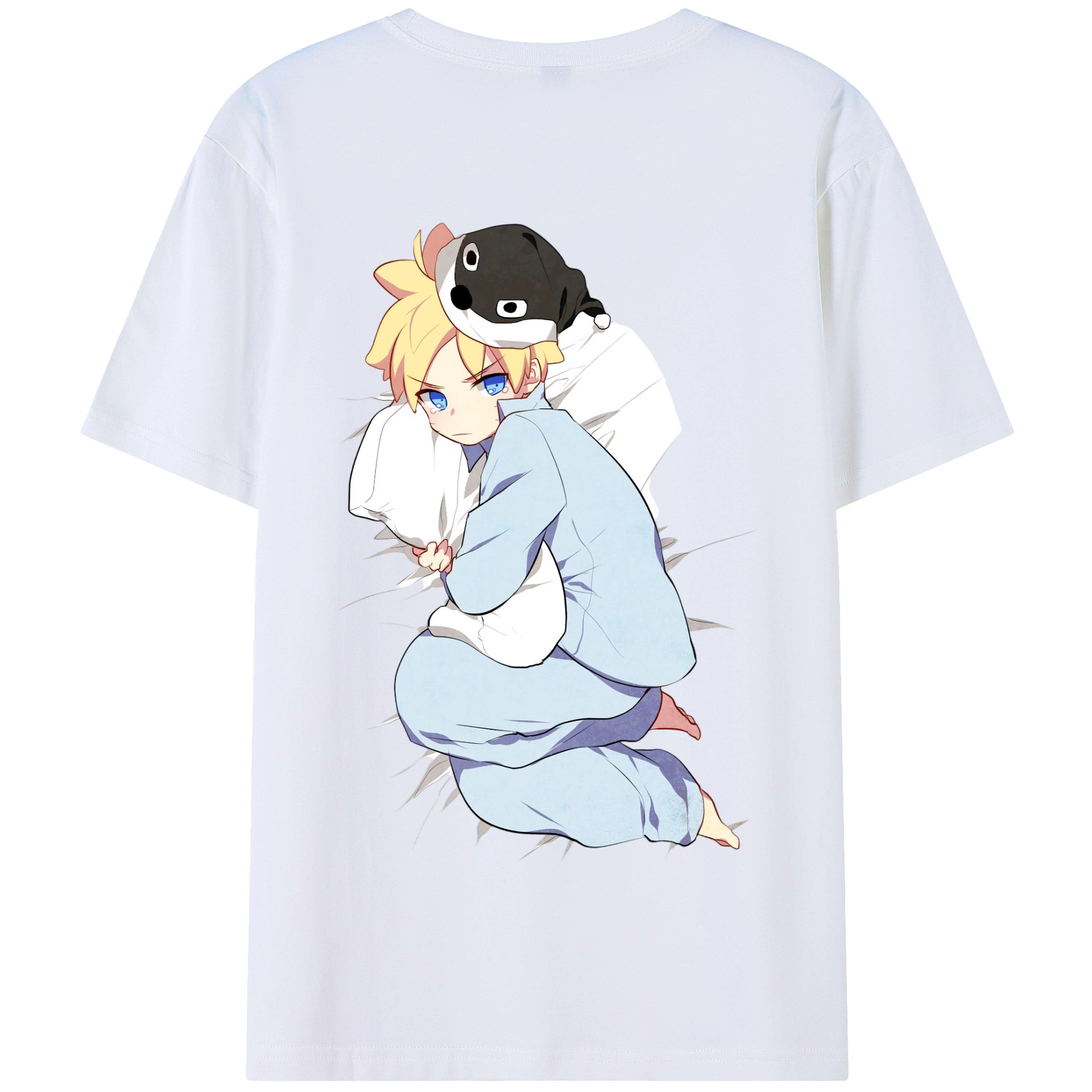 （画像用） NARUTO -ナルト- うずまき ナルト Uzumaki Naruto 綿100％半袖Tシャツ（背面プリント）
