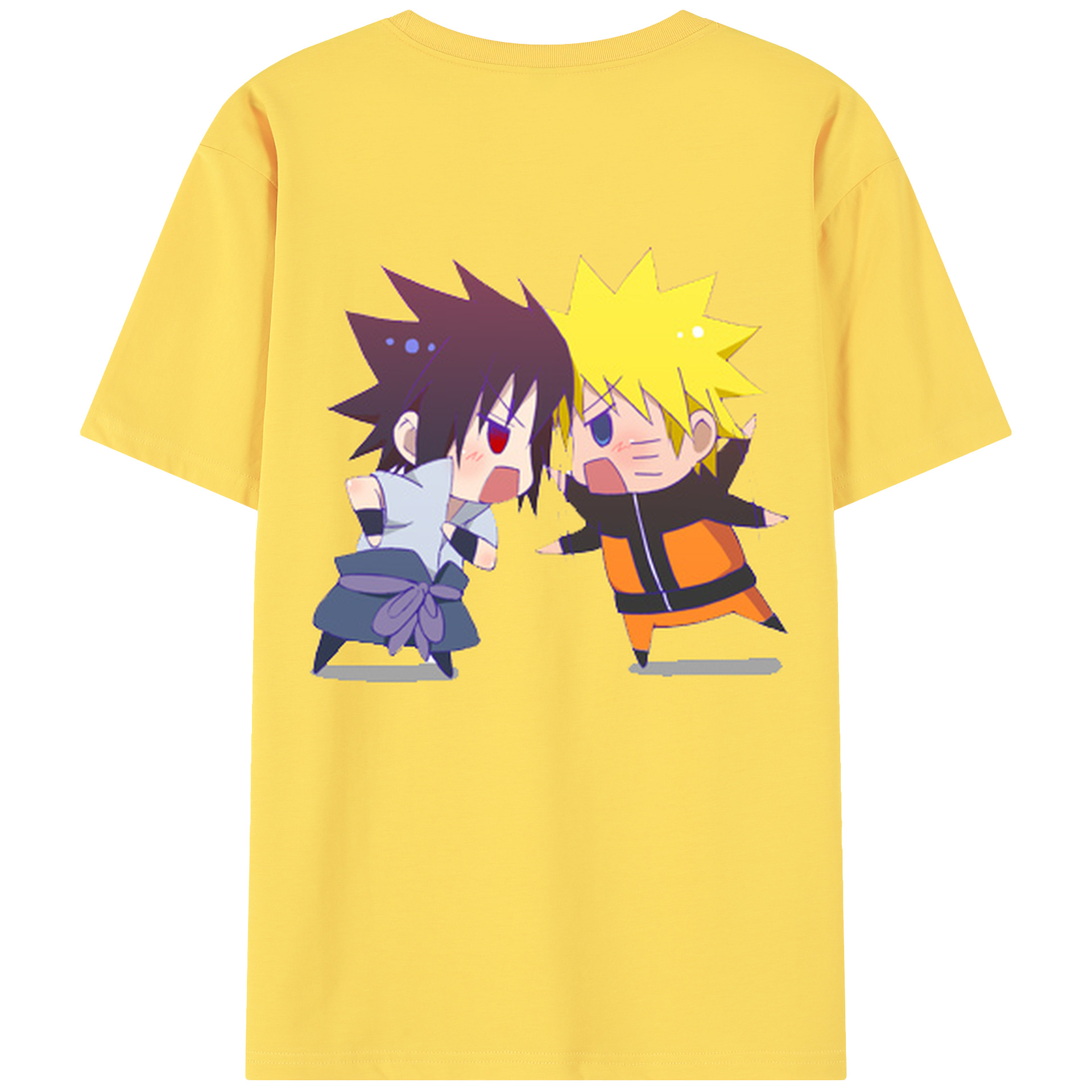 （画像用） NARUTO -ナルト- うずまき ナルト Uzumaki Naruto 綿100％半袖Tシャツ（背面プリント）