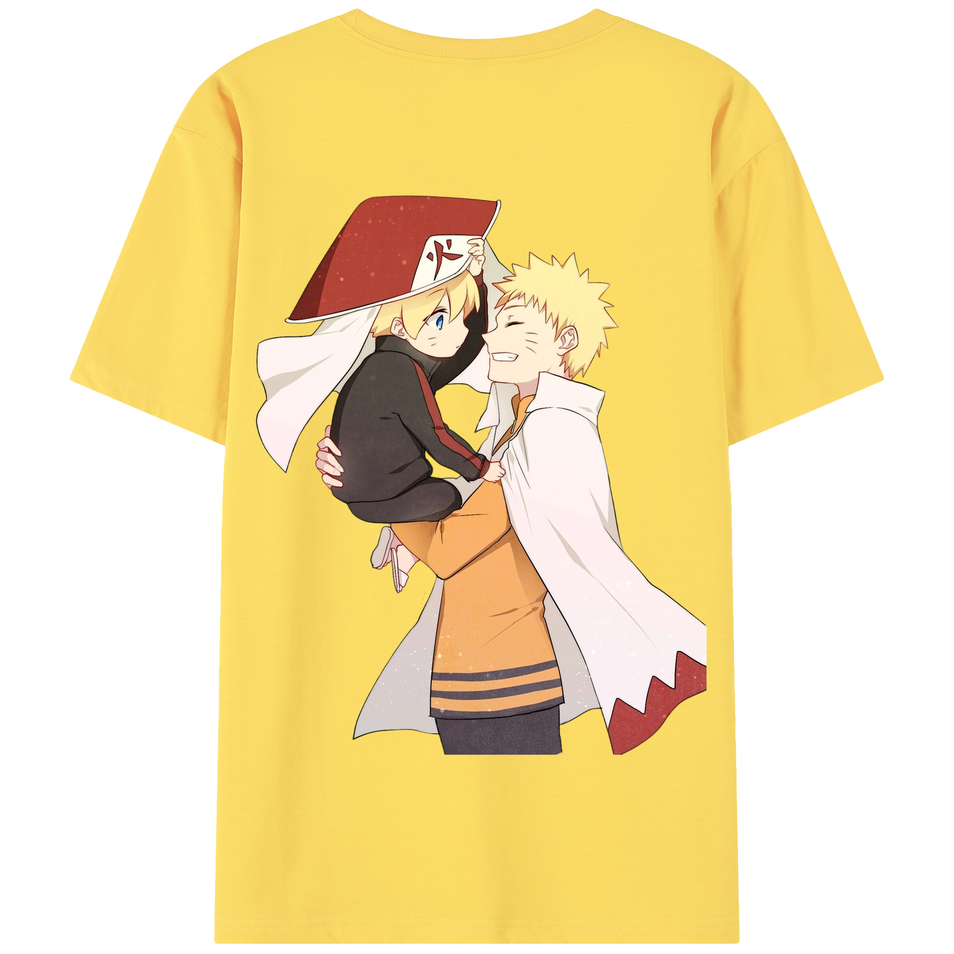 （画像用） NARUTO -ナルト- うずまき ナルト Uzumaki Naruto 綿100％半袖Tシャツ（背面プリント）