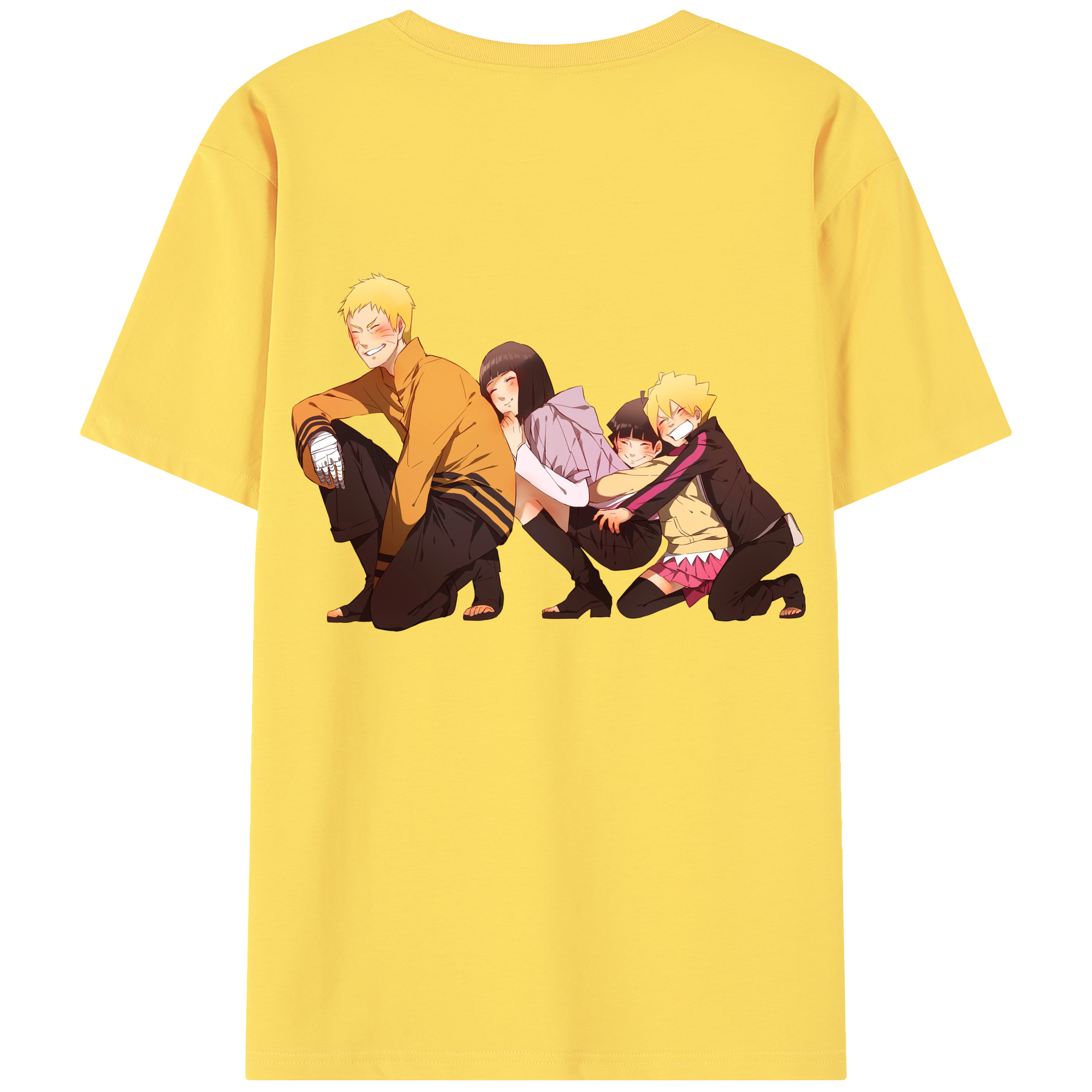 （画像用） NARUTO -ナルト- うずまき ナルト Uzumaki Naruto 綿100％半袖Tシャツ（背面プリント）