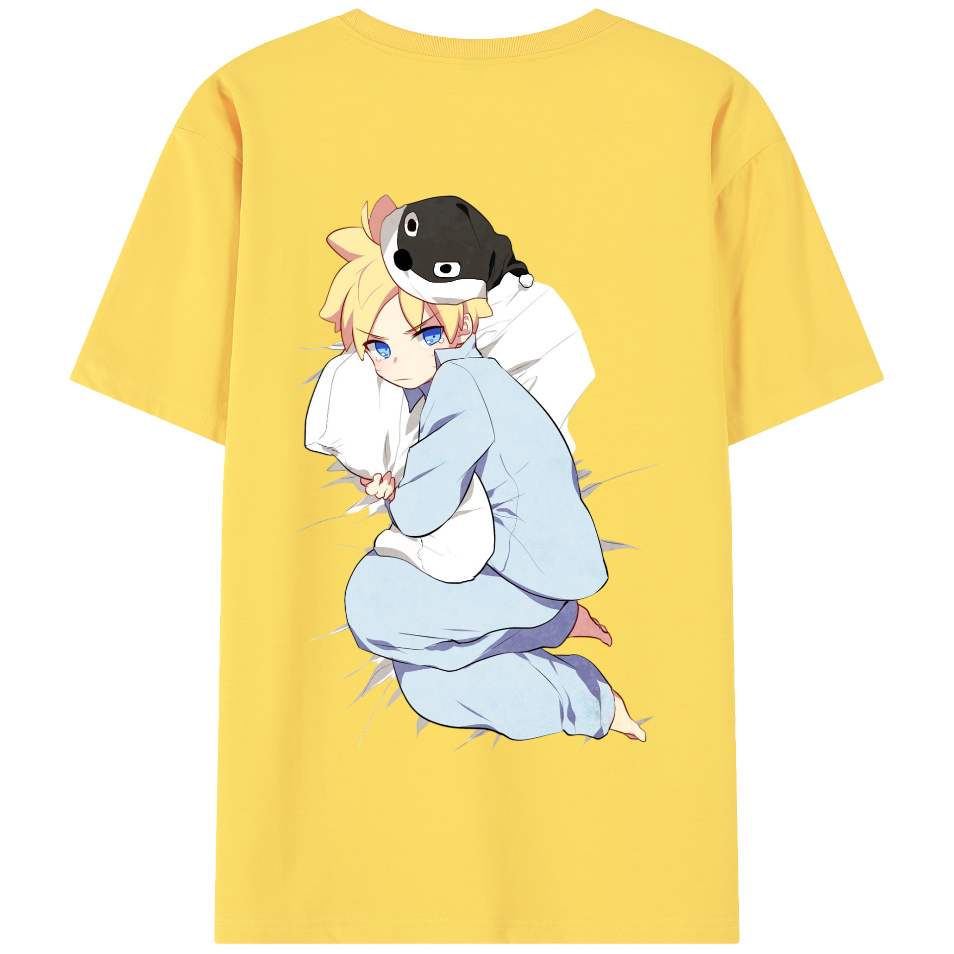 （画像用） NARUTO -ナルト- うずまき ナルト Uzumaki Naruto 綿100％半袖Tシャツ（背面プリント）
