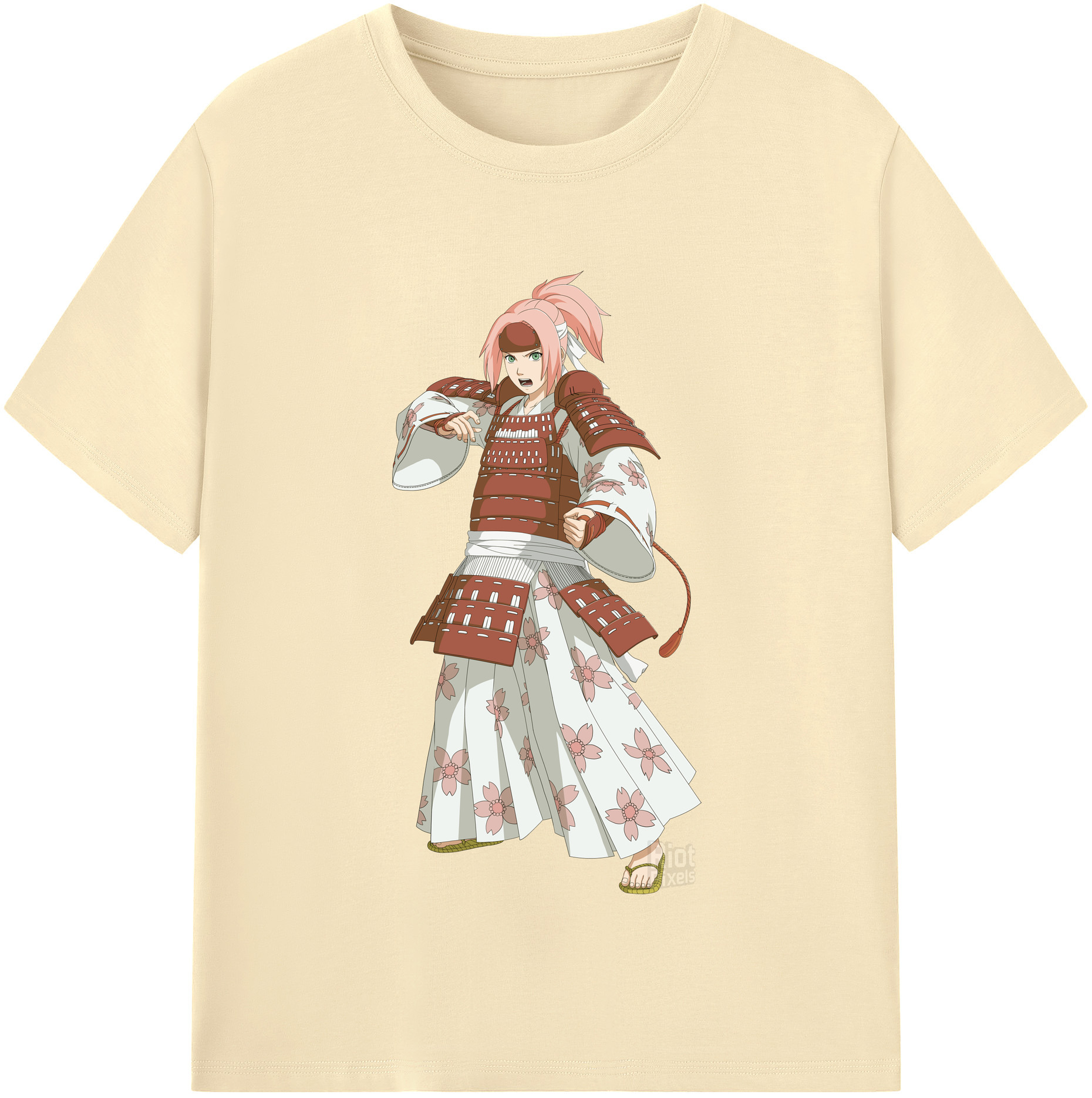 （画像用） NARUTO -ナルト- 春野サクラ Haruno Sakura 綿100％半袖Tシャツ（フロントプリント）