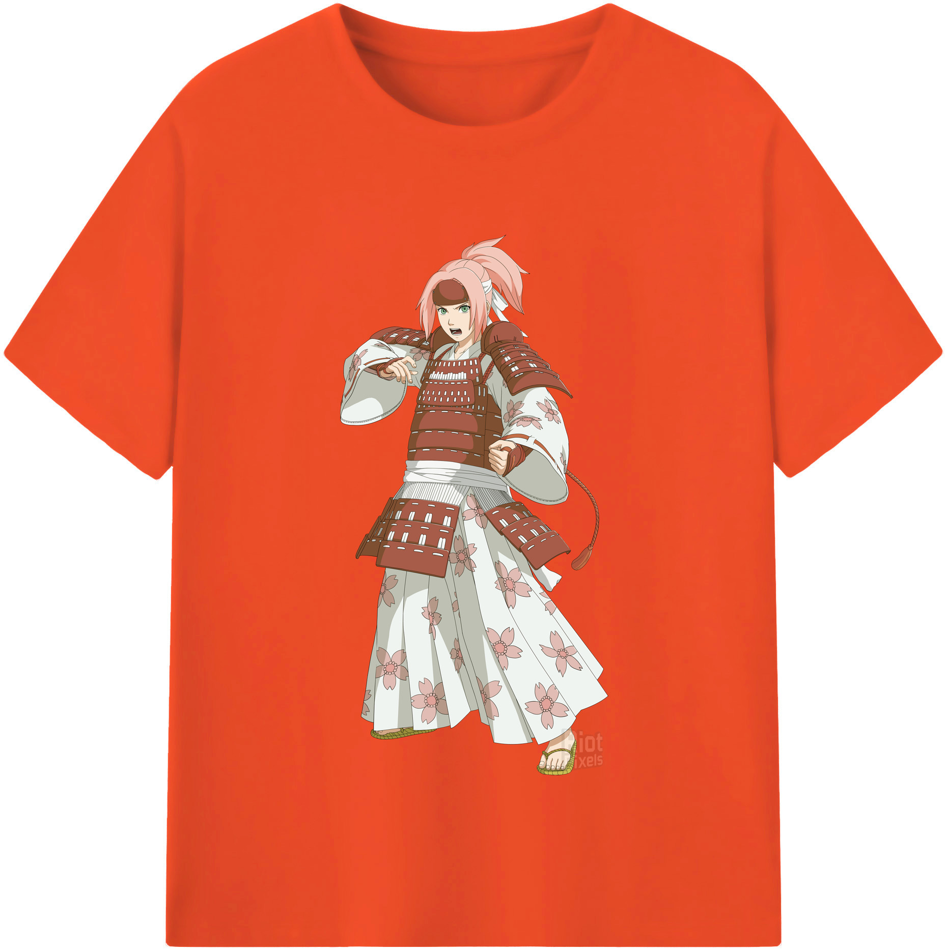 （画像用） NARUTO -ナルト- 春野サクラ Haruno Sakura 綿100％半袖Tシャツ（フロントプリント）