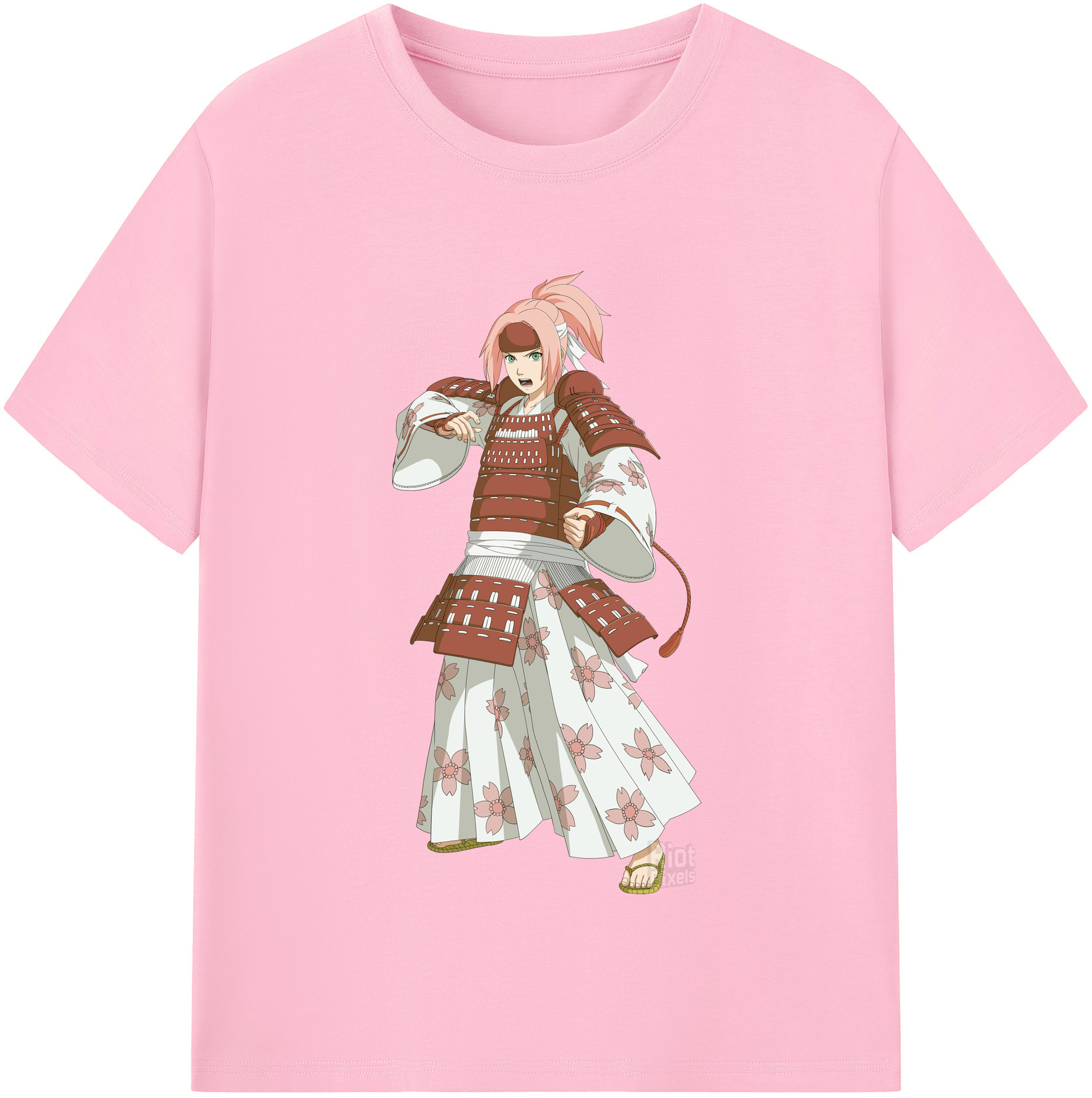 （画像用） NARUTO -ナルト- 春野サクラ Haruno Sakura 綿100％半袖Tシャツ（フロントプリント）