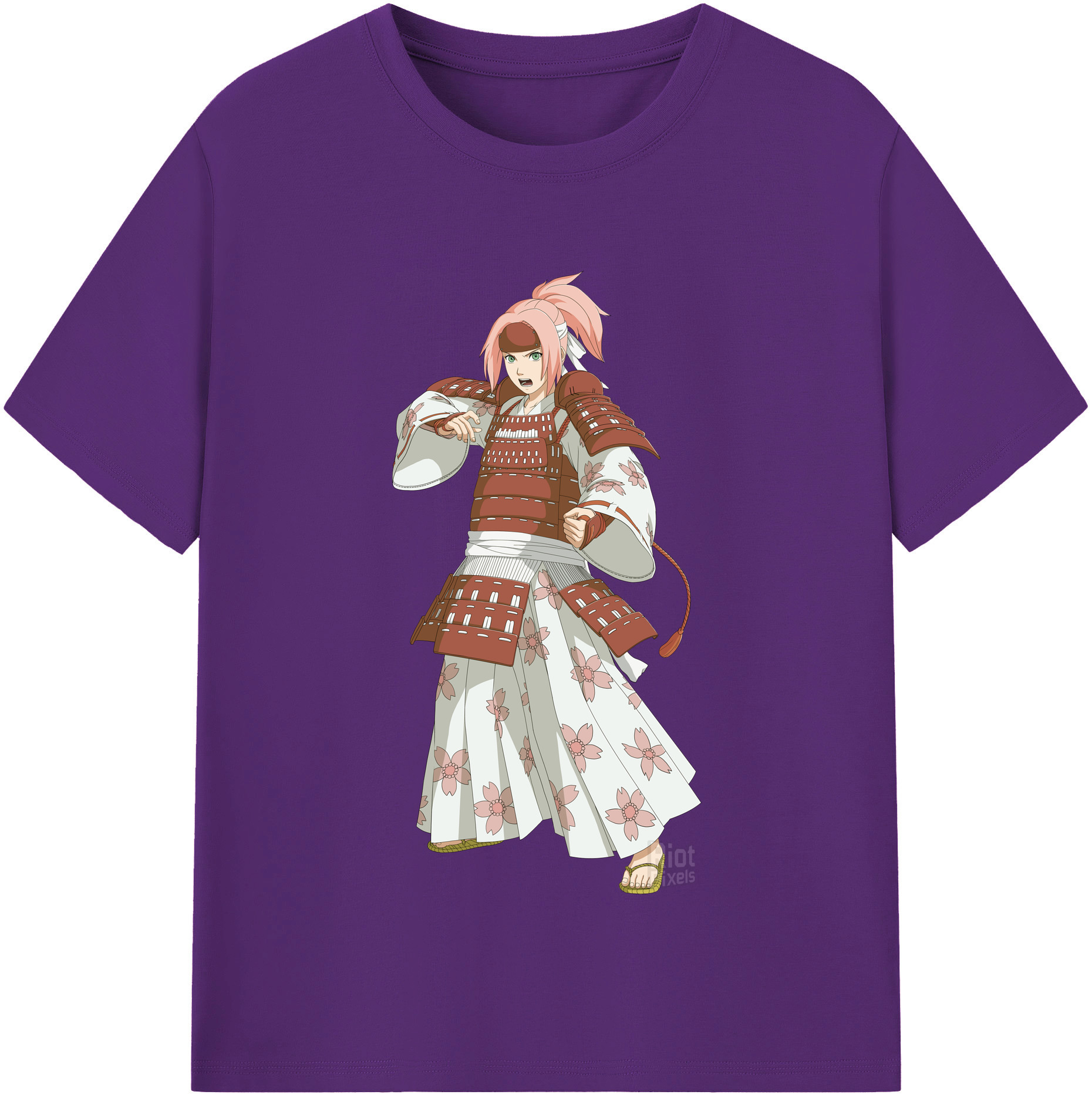 （画像用） NARUTO -ナルト- 春野サクラ Haruno Sakura 綿100％半袖Tシャツ（フロントプリント）