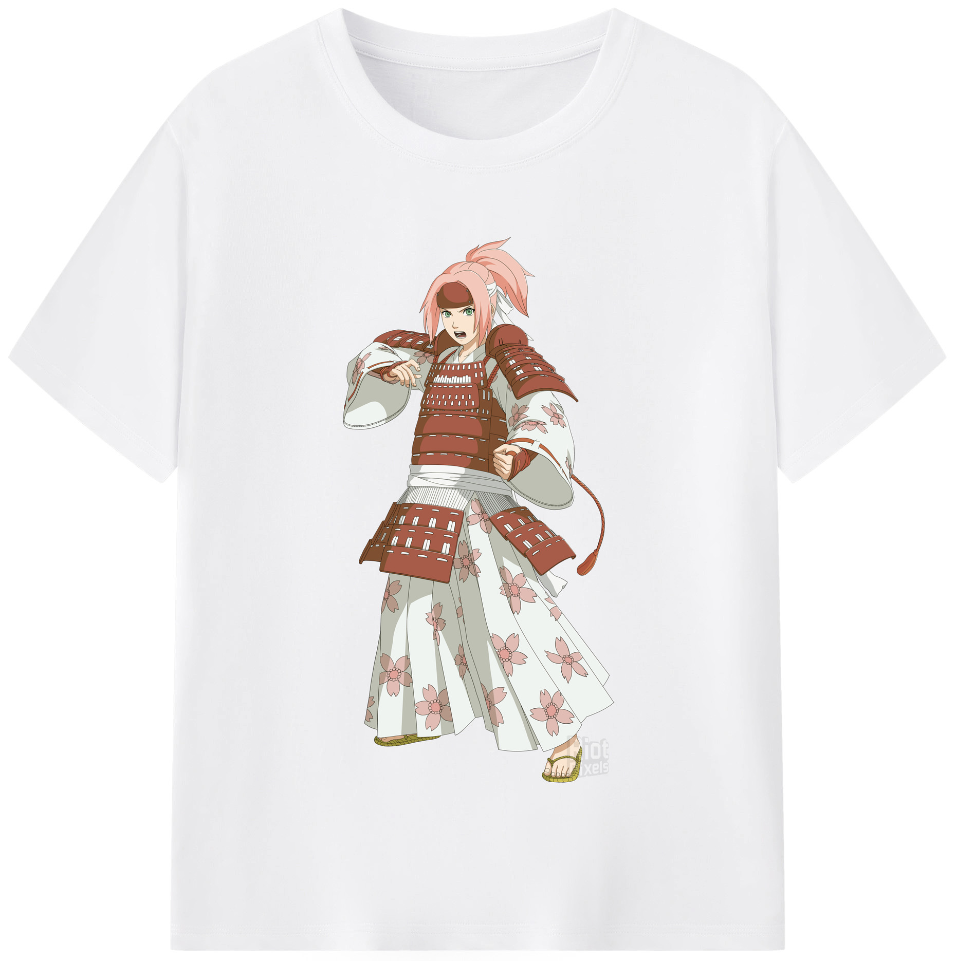 （画像用） NARUTO -ナルト- 春野サクラ Haruno Sakura 綿100％半袖Tシャツ（フロントプリント）