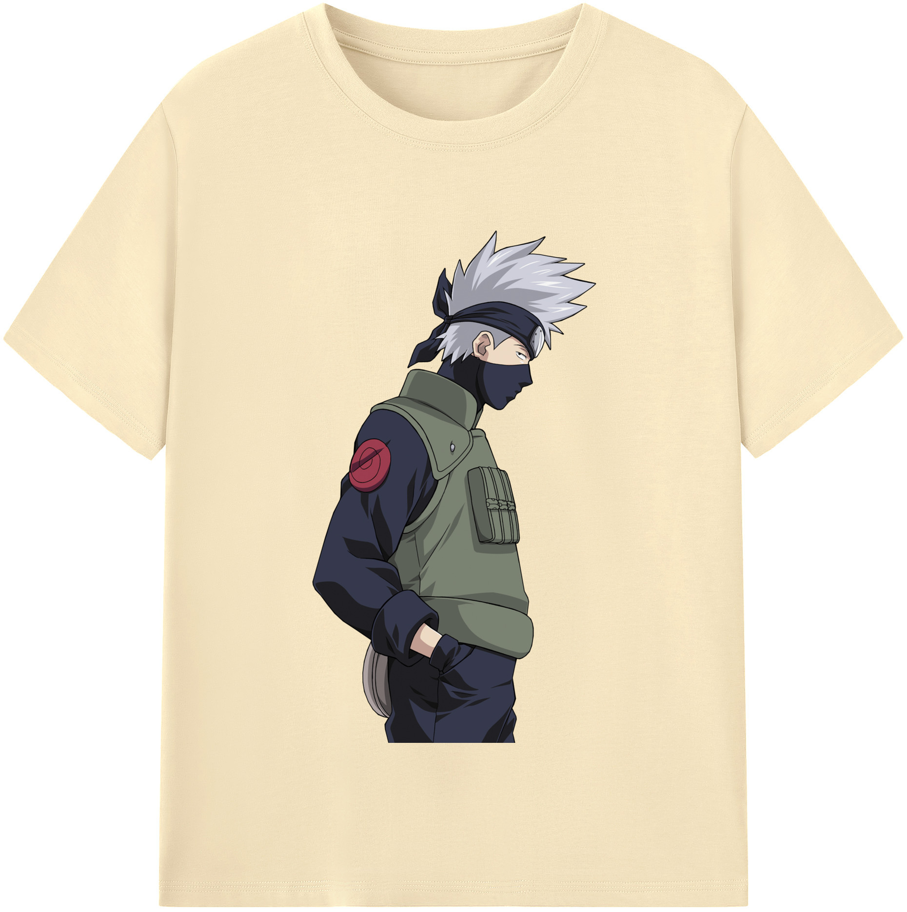 （画像用） NARUTO -ナルト- はたけ カカシ Hatake Kakashi 綿100％半袖Tシャツ（フロントプリント）