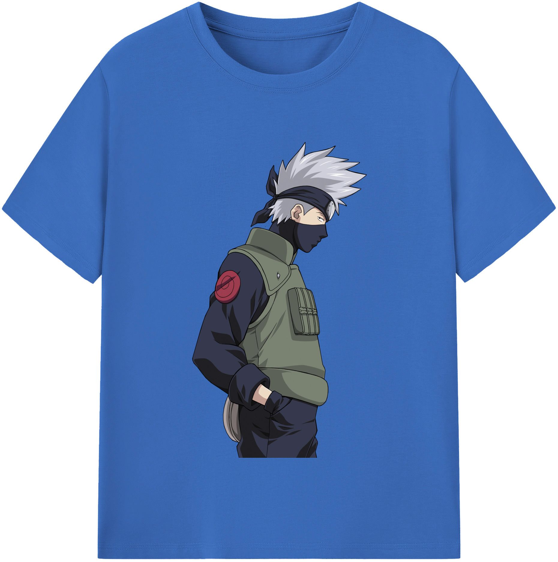 （画像用） NARUTO -ナルト- はたけ カカシ Hatake Kakashi 綿100％半袖Tシャツ（フロントプリント）