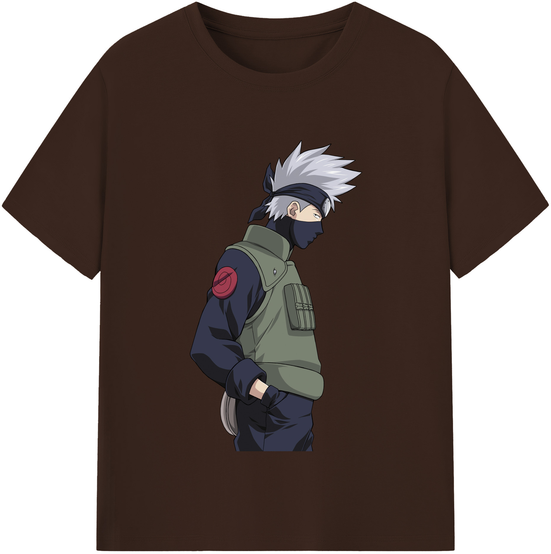 （画像用） NARUTO -ナルト- はたけ カカシ Hatake Kakashi 綿100％半袖Tシャツ（フロントプリント）