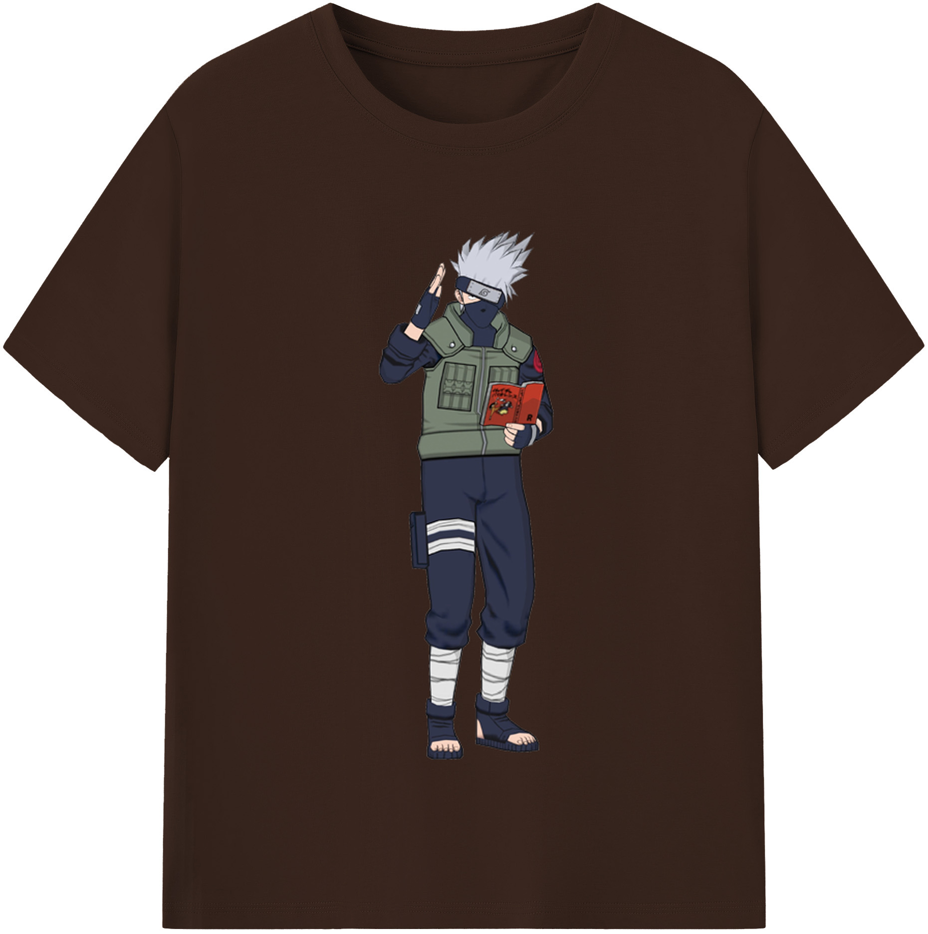 （画像用） NARUTO -ナルト- はたけ カカシ Hatake Kakashi 綿100％半袖Tシャツ（フロントプリント）