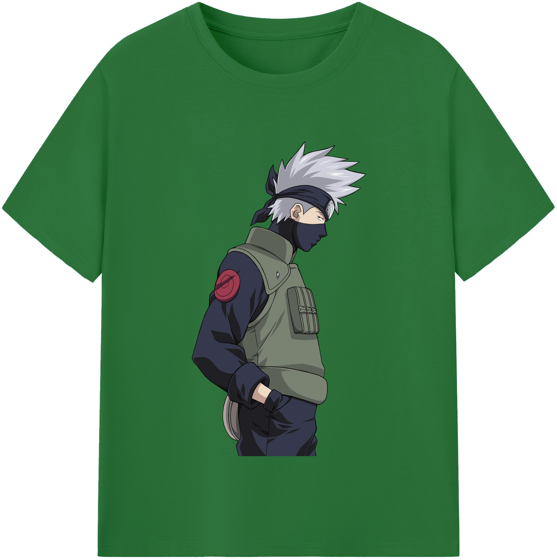 （画像用） NARUTO -ナルト- はたけ カカシ Hatake Kakashi 綿100％半袖Tシャツ（フロントプリント）