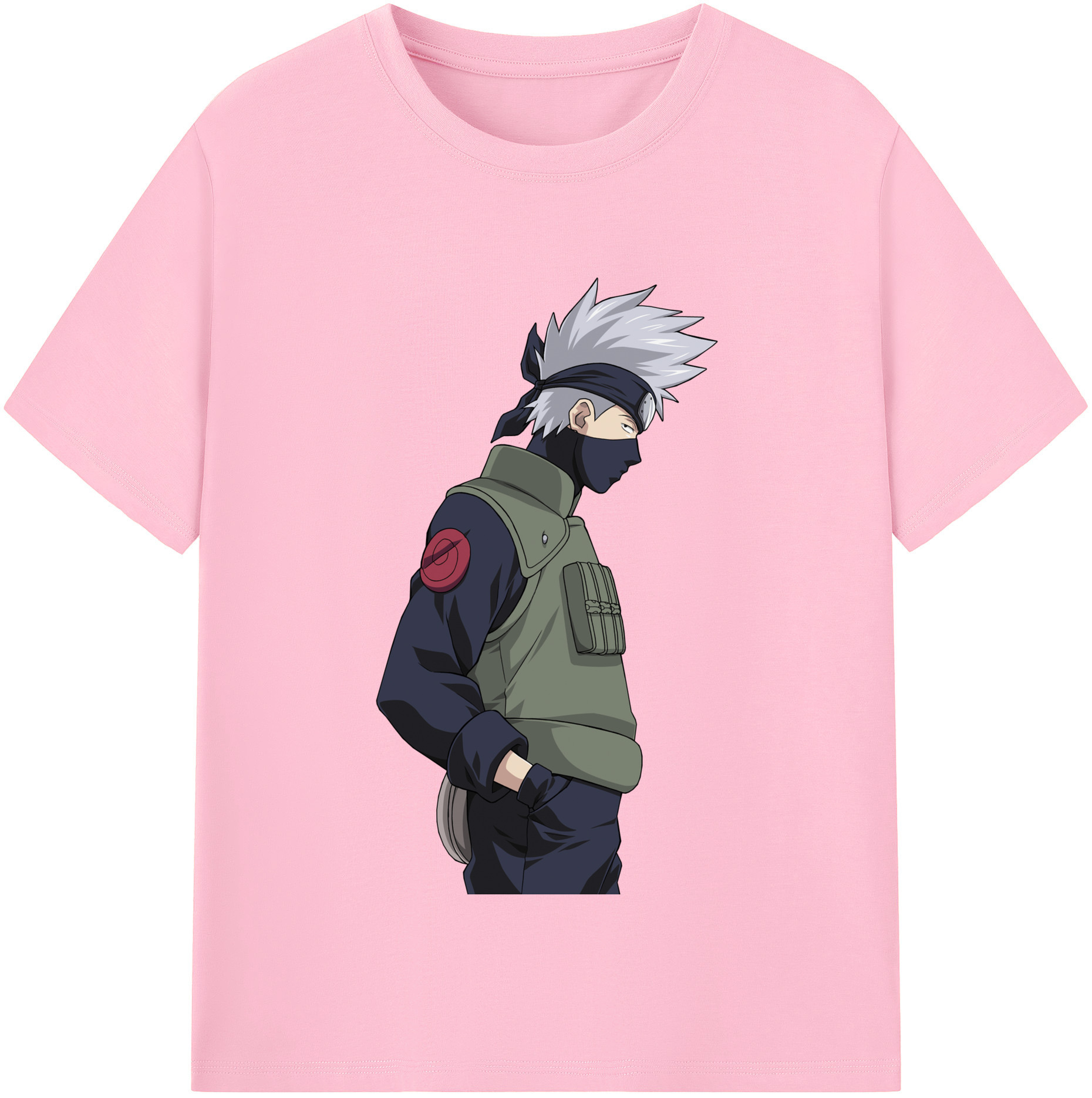 （画像用） NARUTO -ナルト- はたけ カカシ Hatake Kakashi 綿100％半袖Tシャツ（フロントプリント）