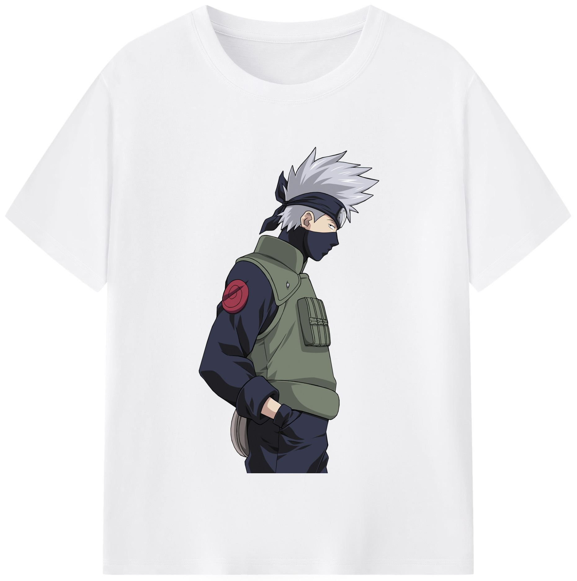 （画像用） NARUTO -ナルト- はたけ カカシ Hatake Kakashi 綿100％半袖Tシャツ（フロントプリント）