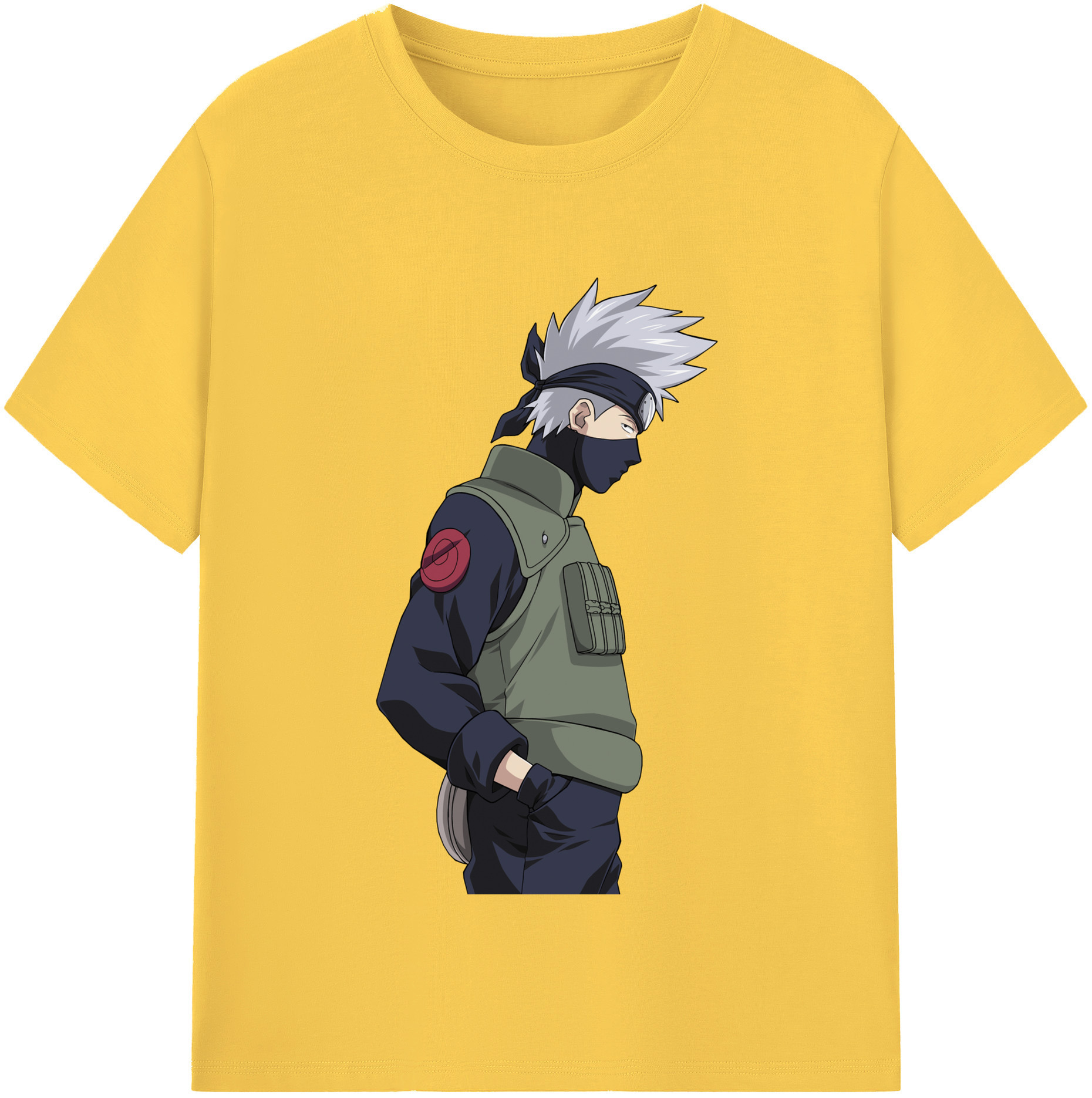 （画像用） NARUTO -ナルト- はたけ カカシ Hatake Kakashi 綿100％半袖Tシャツ（フロントプリント）