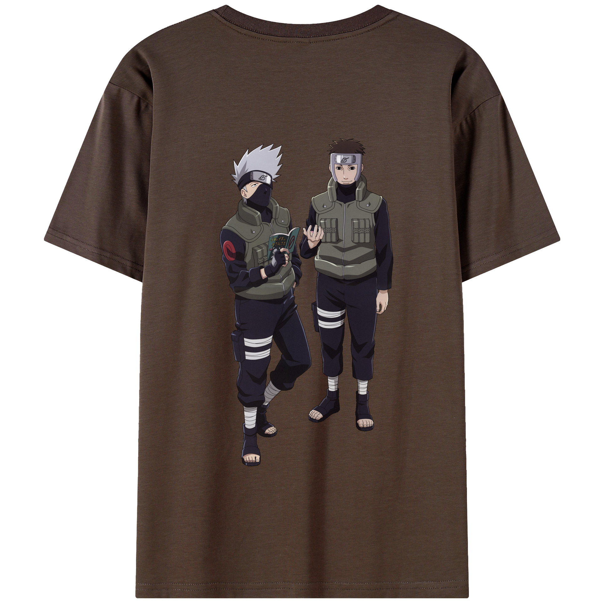 （画像用） NARUTO -ナルト- はたけ カカシ Hatake Kakashi 綿100％半袖Tシャツ（背面プリント）