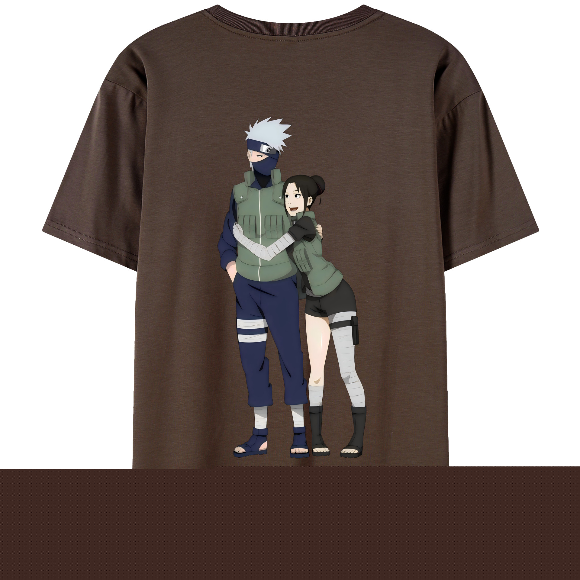 （画像用） NARUTO -ナルト- はたけ カカシ Hatake Kakashi 綿100％半袖Tシャツ（背面プリント）