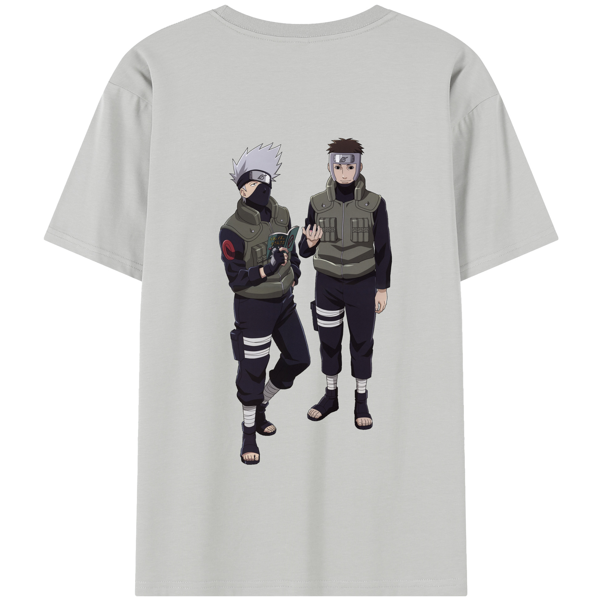 （画像用） NARUTO -ナルト- はたけ カカシ Hatake Kakashi 綿100％半袖Tシャツ（背面プリント）