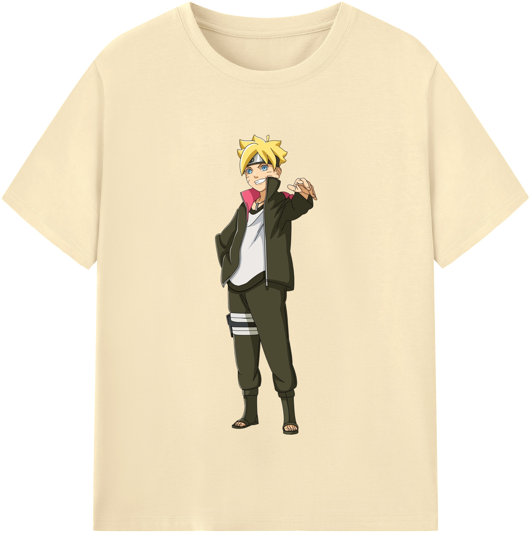 （画像用） NARUTO -ナルト- うずまき ボルト Uzumaki Boruto 綿100％半袖Tシャツ（フロントプリント）
