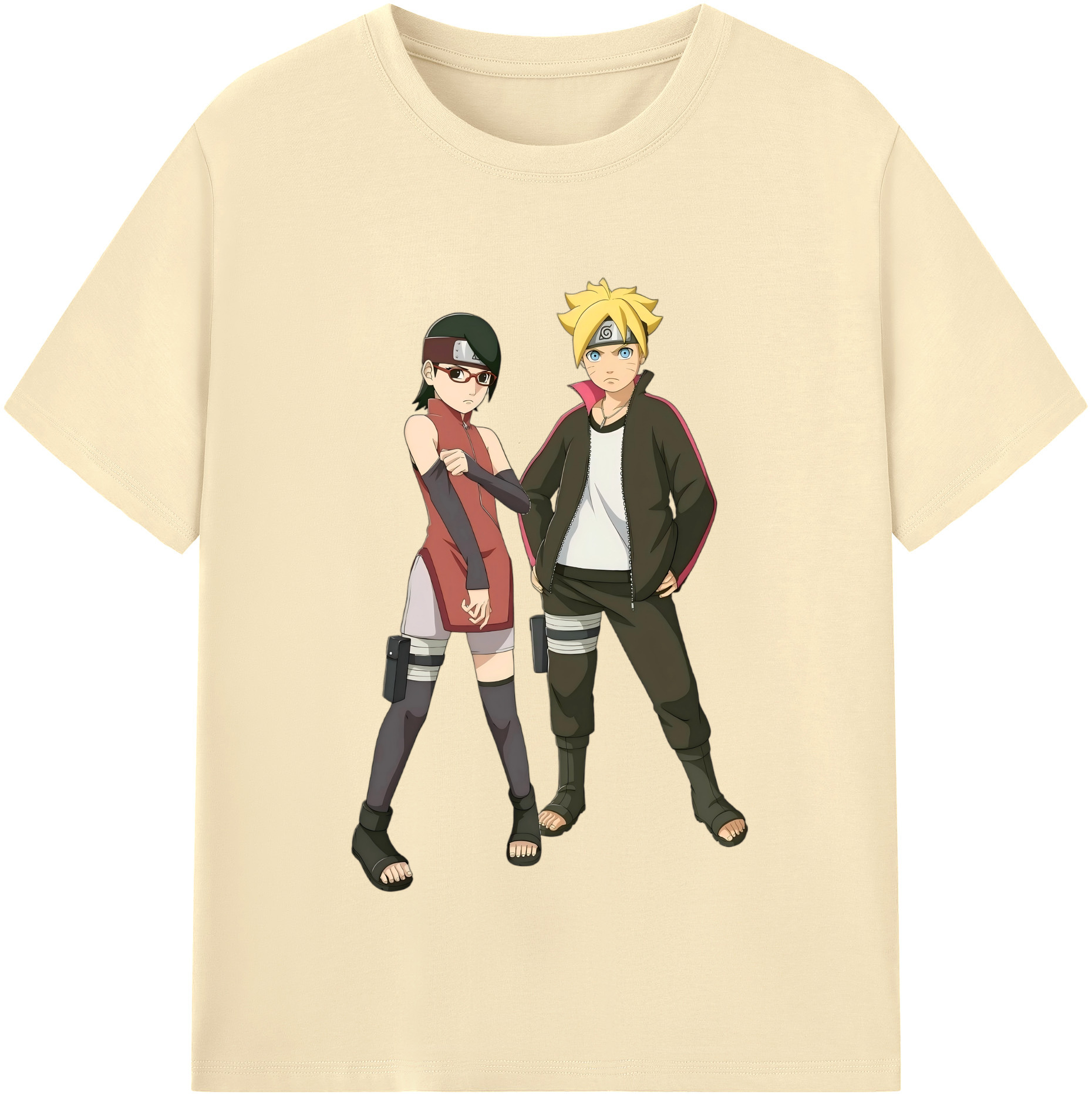 （画像用） NARUTO -ナルト- うずまき ボルト Uzumaki Boruto 綿100％半袖Tシャツ（フロントプリント）