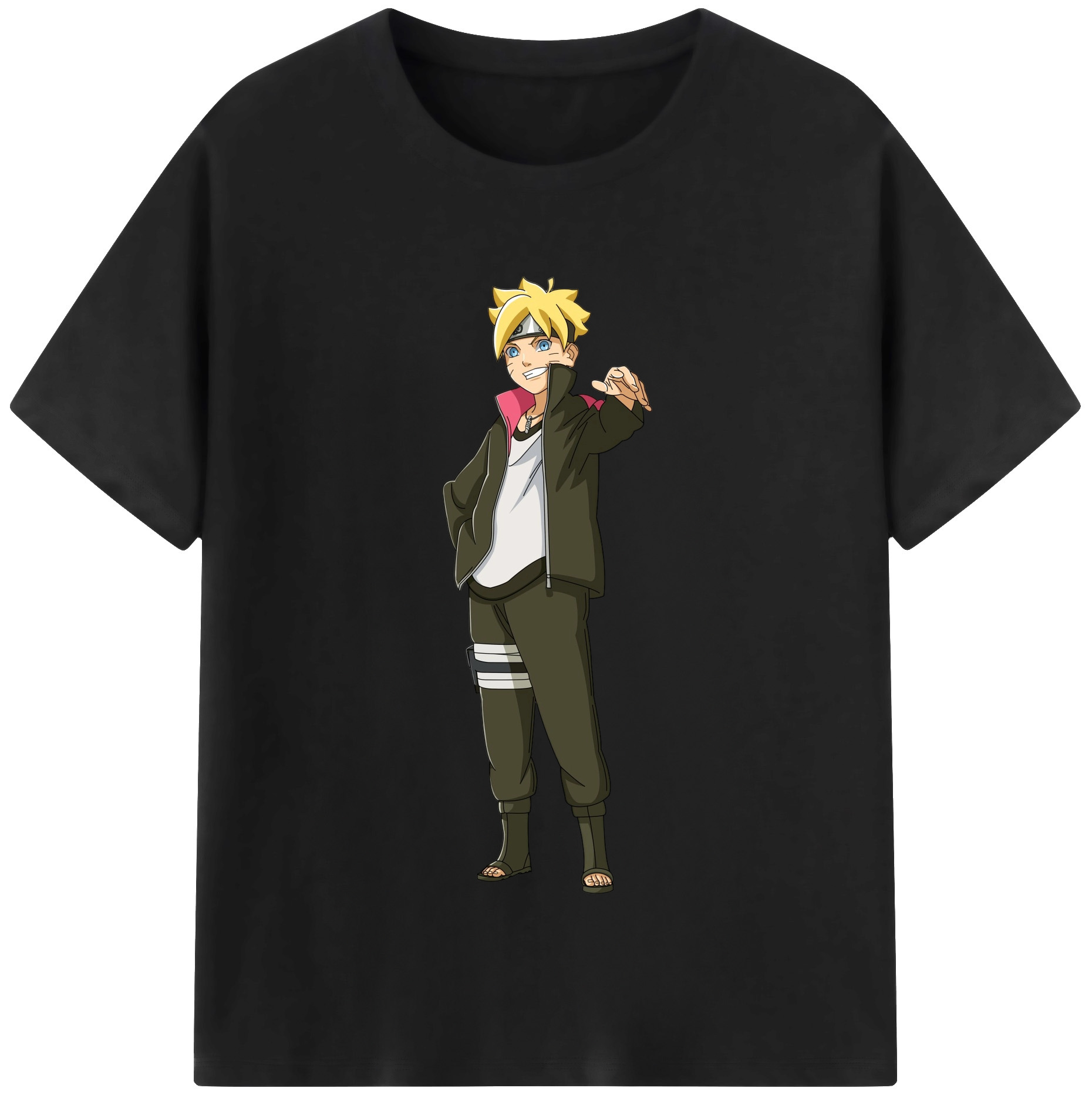 （画像用） NARUTO -ナルト- うずまき ボルト Uzumaki Boruto 綿100％半袖Tシャツ（フロントプリント）