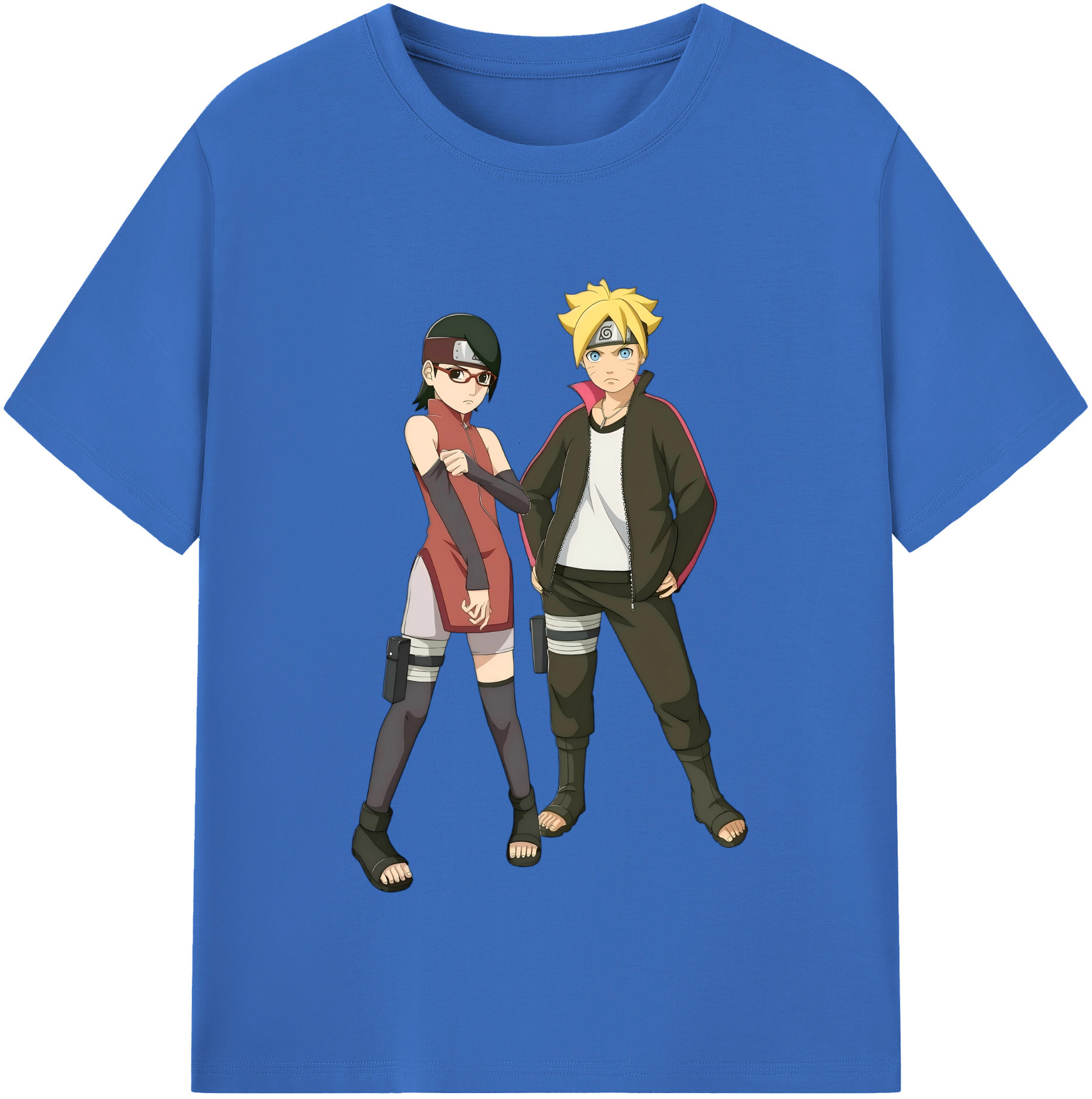 （画像用） NARUTO -ナルト- うずまき ボルト Uzumaki Boruto 綿100％半袖Tシャツ（フロントプリント）