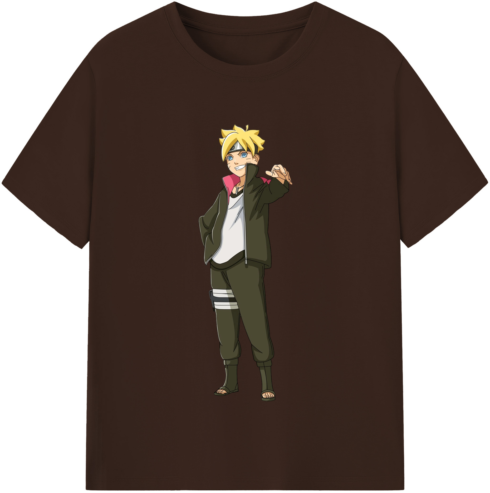 （画像用） NARUTO -ナルト- うずまき ボルト Uzumaki Boruto 綿100％半袖Tシャツ（フロントプリント）