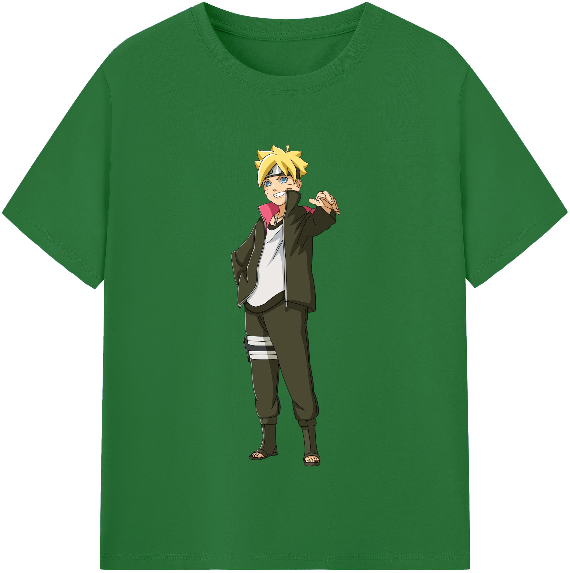 （画像用） NARUTO -ナルト- うずまき ボルト Uzumaki Boruto 綿100％半袖Tシャツ（フロントプリント）