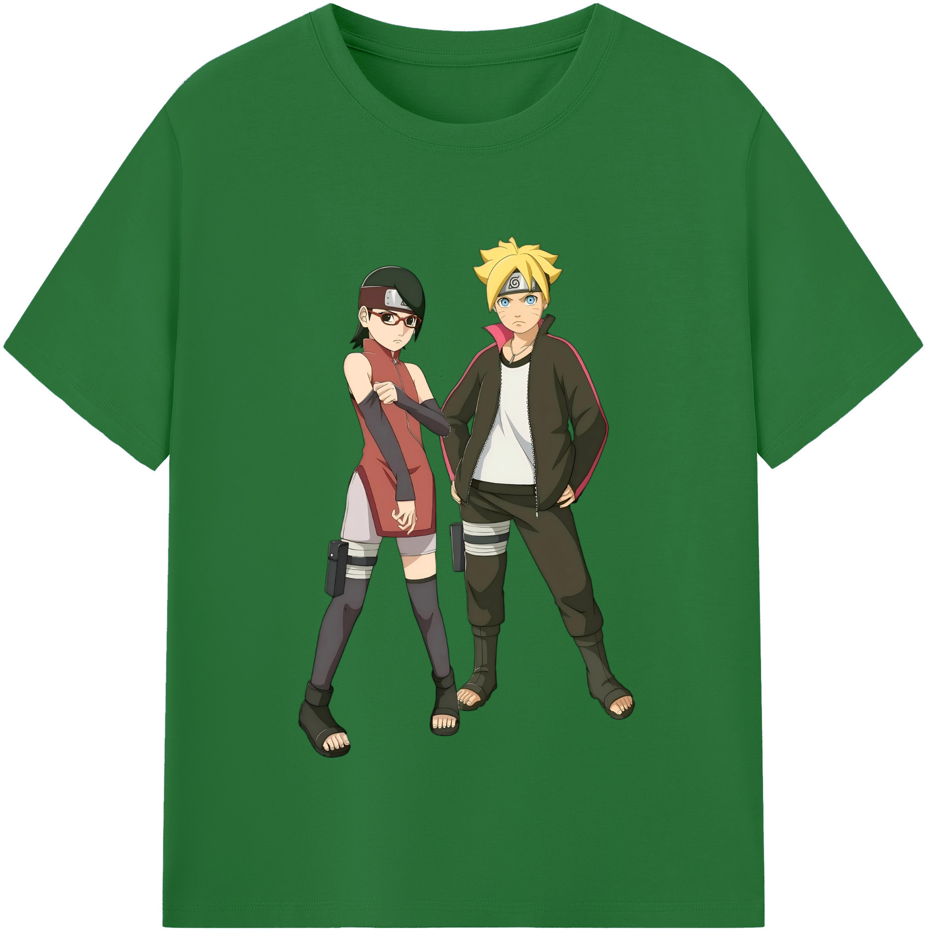 （画像用） NARUTO -ナルト- うずまき ボルト Uzumaki Boruto 綿100％半袖Tシャツ（フロントプリント）