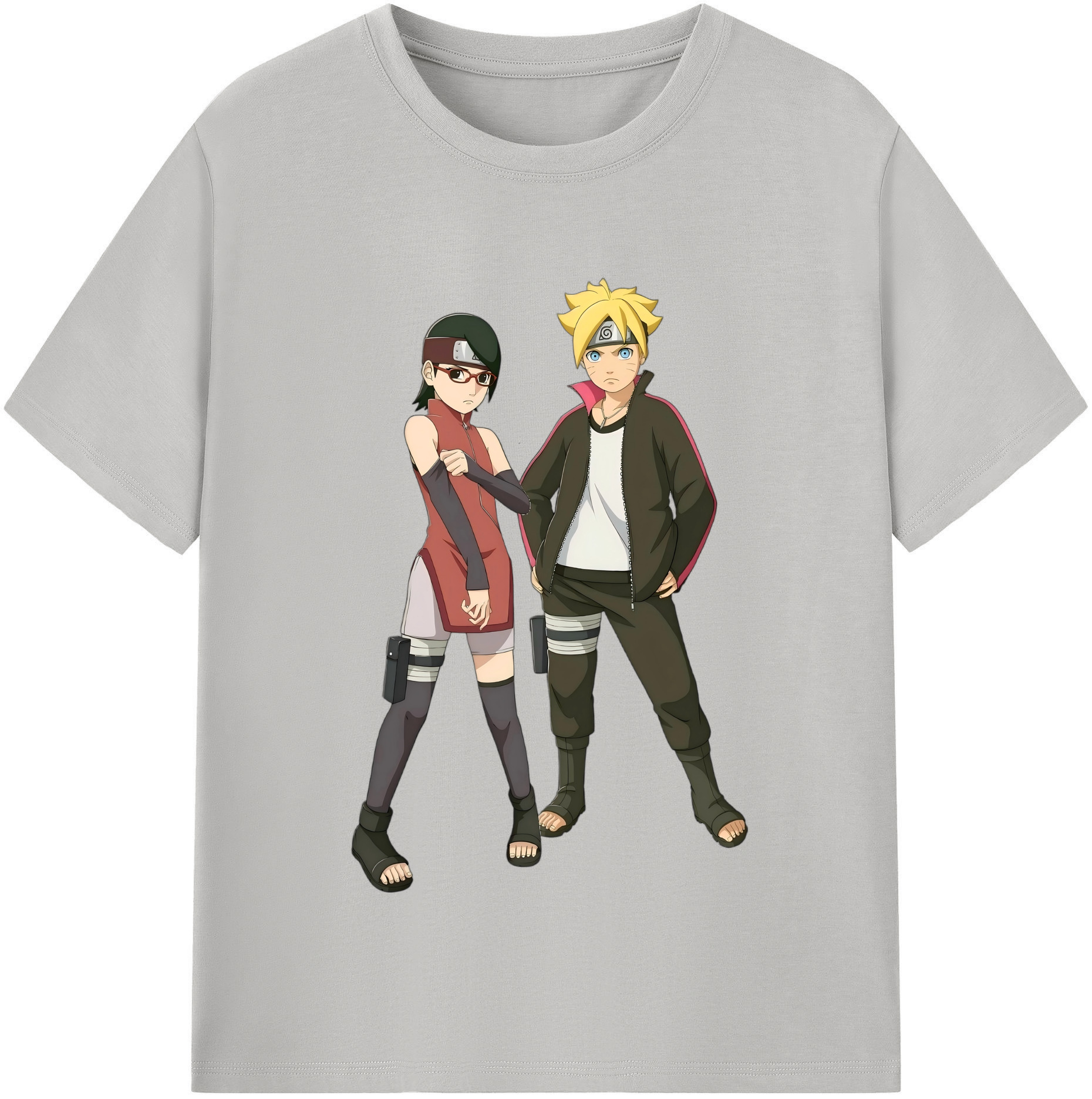 （画像用） NARUTO -ナルト- うずまき ボルト Uzumaki Boruto 綿100％半袖Tシャツ（フロントプリント）
