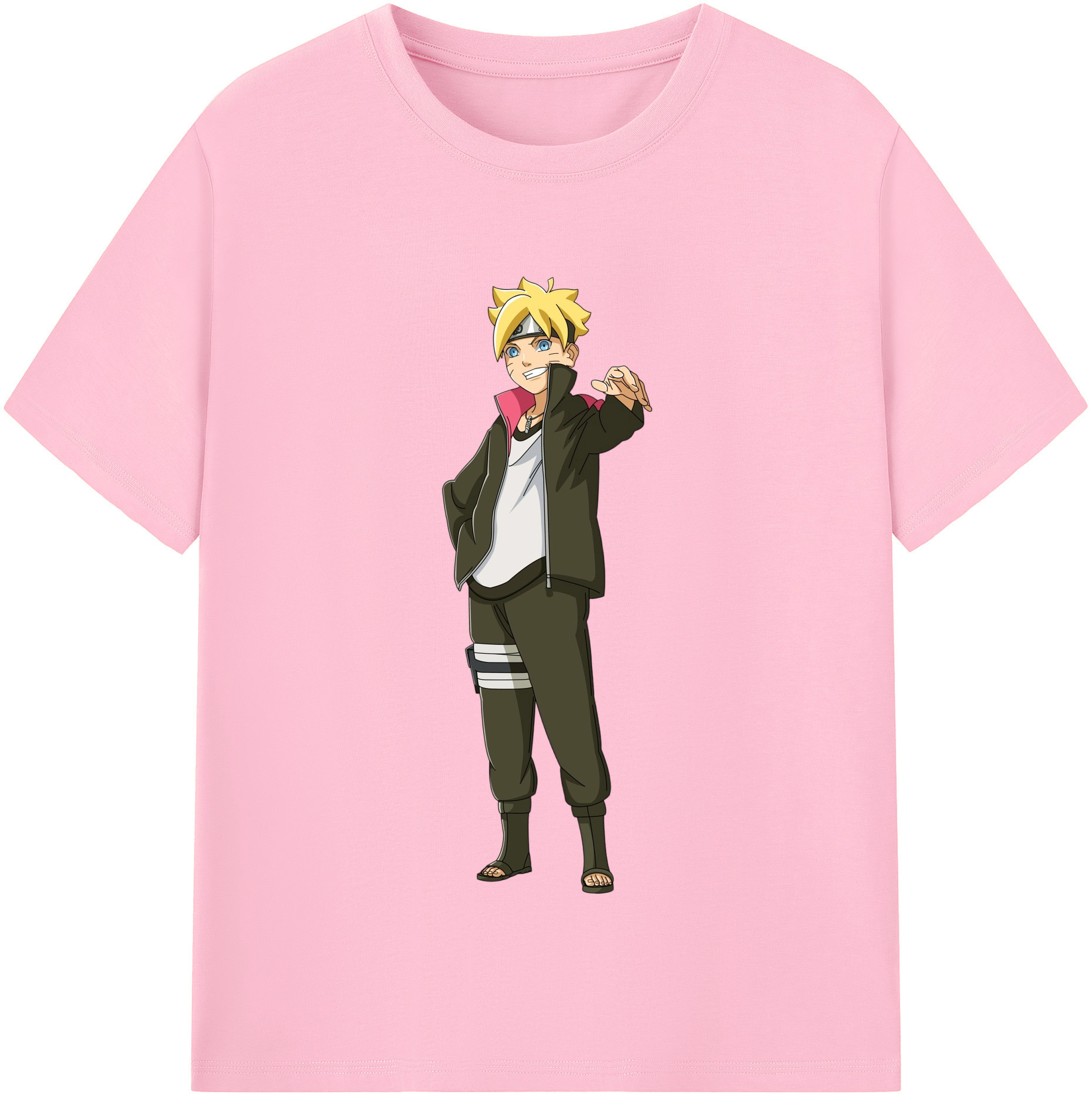 （画像用） NARUTO -ナルト- うずまき ボルト Uzumaki Boruto 綿100％半袖Tシャツ（フロントプリント）