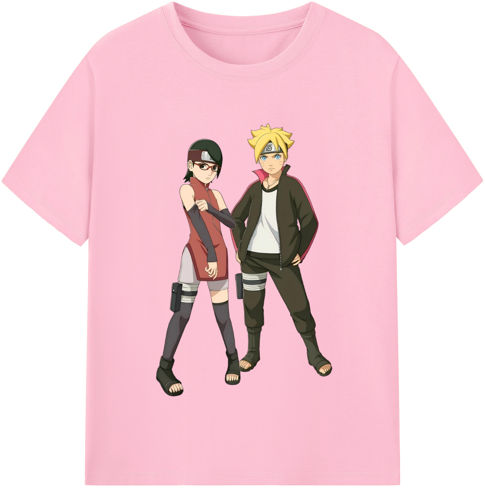 （画像用） NARUTO -ナルト- うずまき ボルト Uzumaki Boruto 綿100％半袖Tシャツ（フロントプリント）