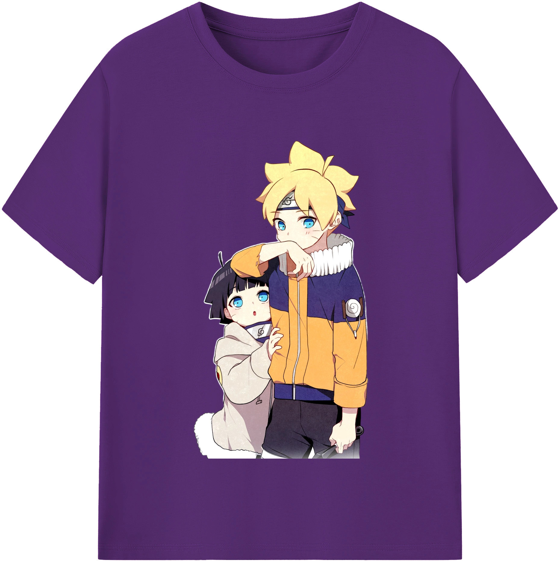 （画像用） NARUTO -ナルト- うずまき ボルト Uzumaki Boruto 綿100％半袖Tシャツ（フロントプリント）