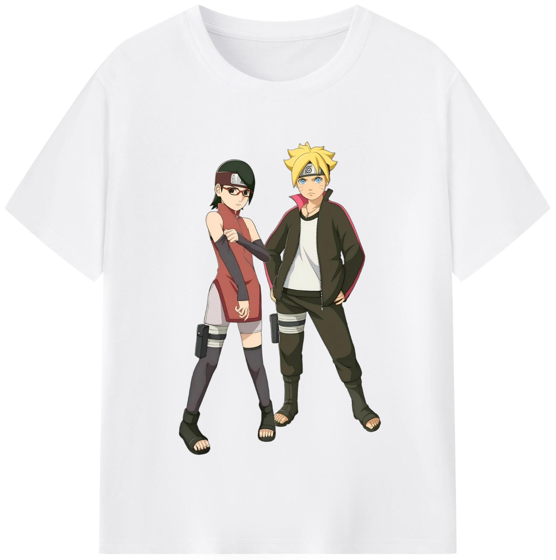 （画像用） NARUTO -ナルト- うずまき ボルト Uzumaki Boruto 綿100％半袖Tシャツ（フロントプリント）
