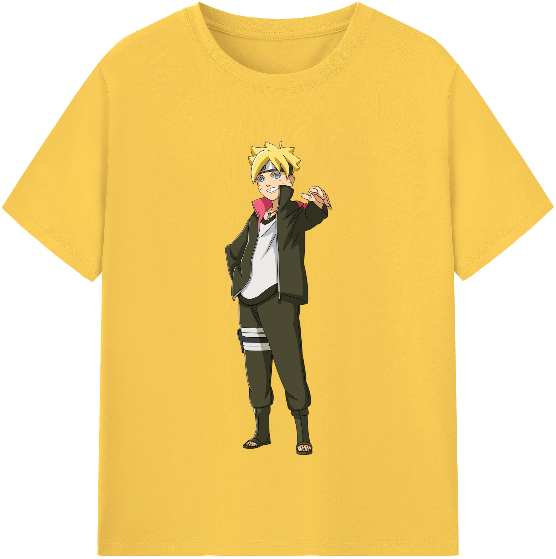 （画像用） NARUTO -ナルト- うずまき ボルト Uzumaki Boruto 綿100％半袖Tシャツ（フロントプリント）