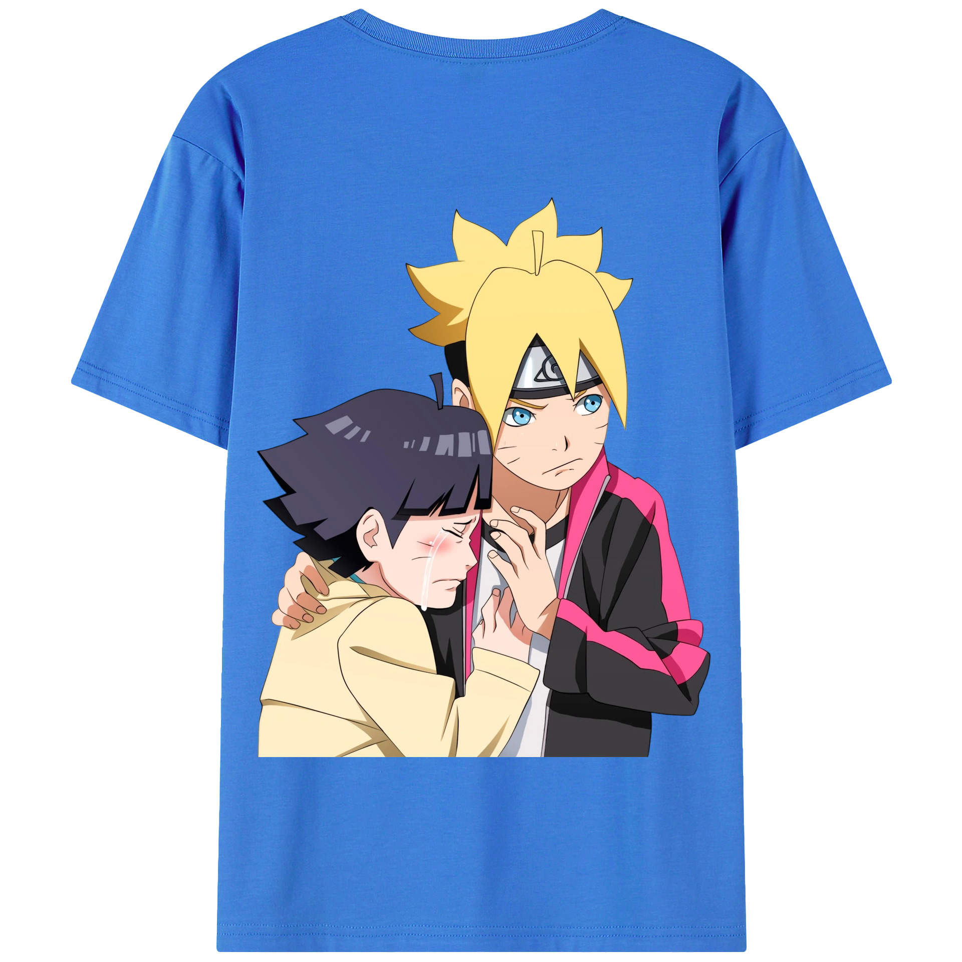 （画像用） NARUTO -ナルト- うずまき ボルト Uzumaki Boruto 綿100％半袖Tシャツ（背面プリント）