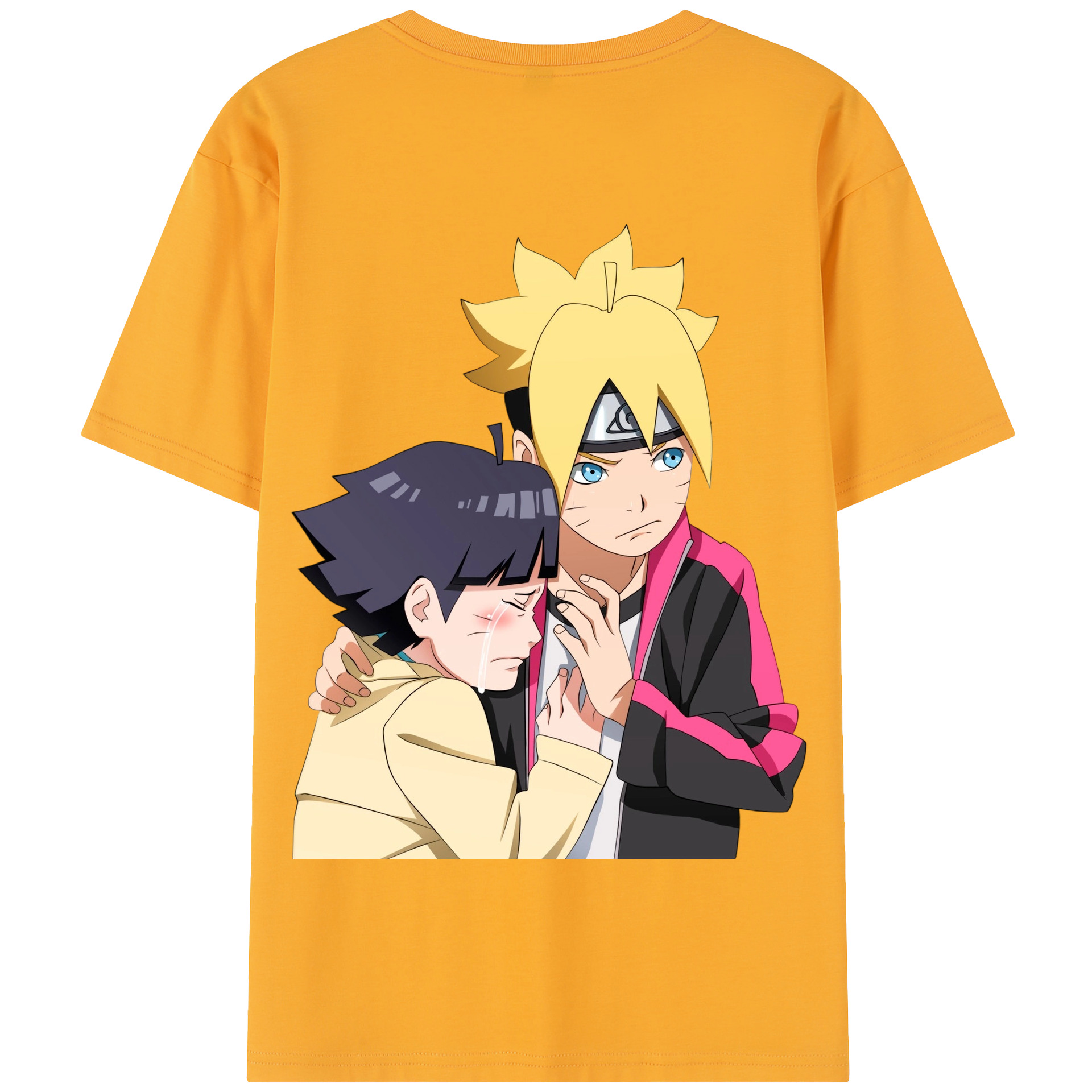 （画像用） NARUTO -ナルト- うずまき ボルト Uzumaki Boruto 綿100％半袖Tシャツ（背面プリント）