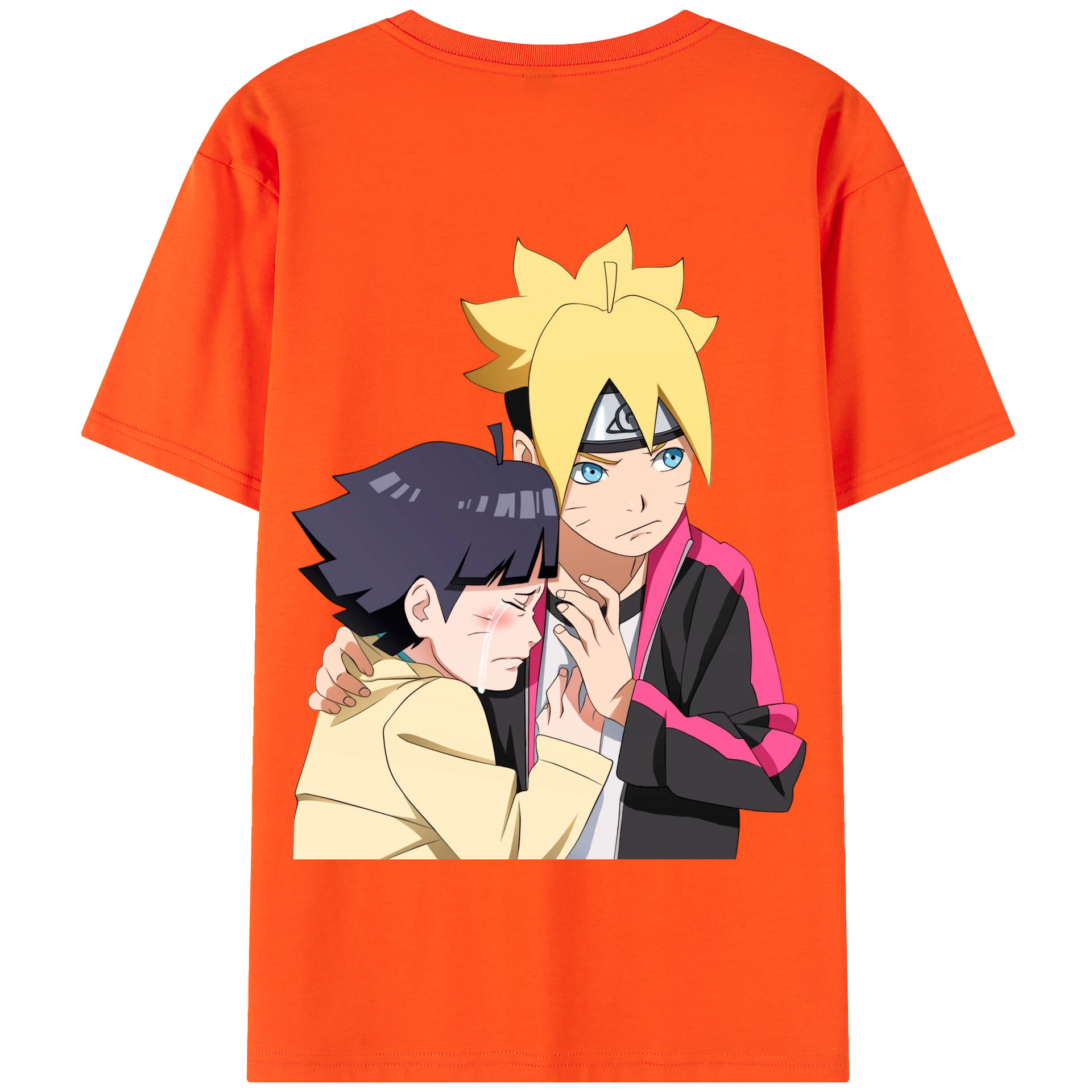 （画像用） NARUTO -ナルト- うずまき ボルト Uzumaki Boruto 綿100％半袖Tシャツ（背面プリント）